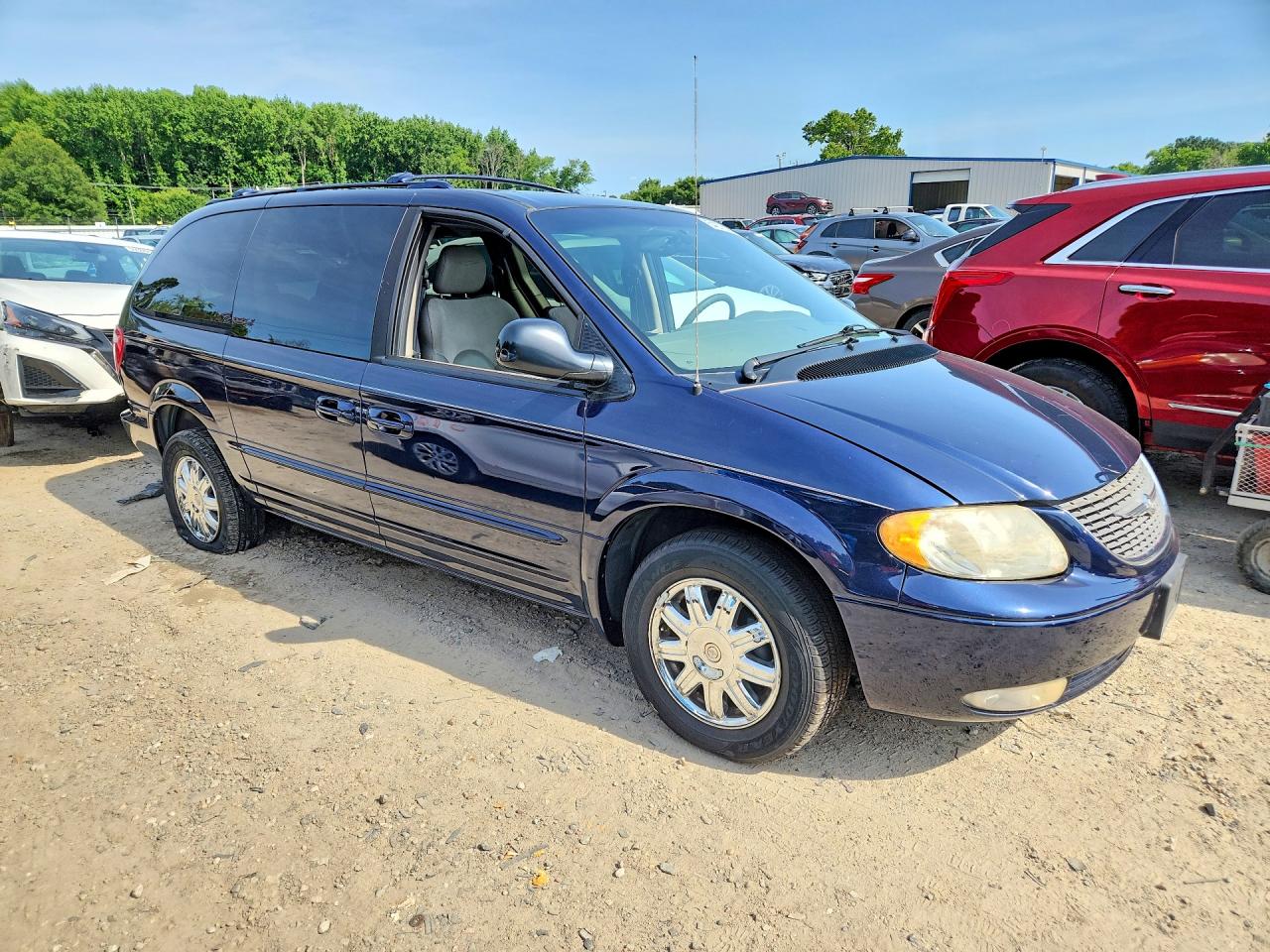 2003 Chrysler Town & Country Limited Blue vin: 2C8GP64L33R389775