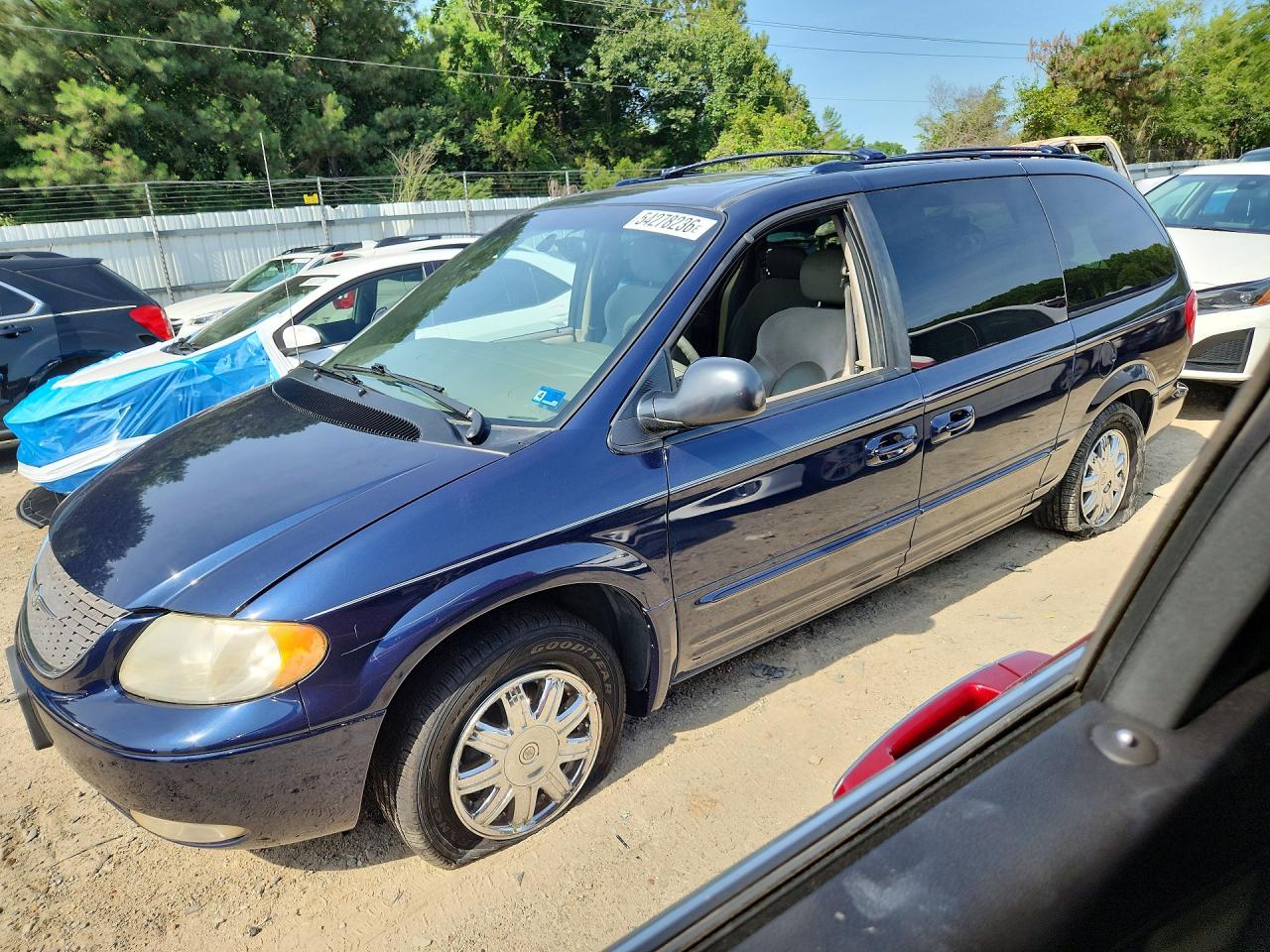 2003 Chrysler Town & Country Limited Blue vin: 2C8GP64L33R389775