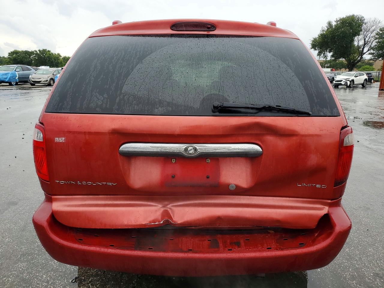 2004 Chrysler Town & Country Limited Red vin: 2C8GP64L34R594336