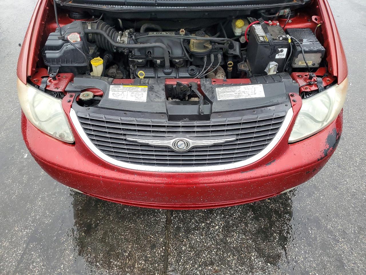 2004 Chrysler Town & Country Limited Red vin: 2C8GP64L34R594336