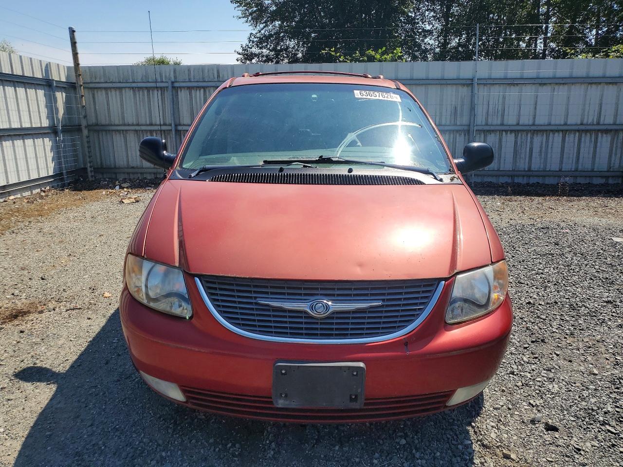 2001 Chrysler Town & Country Limited Красный vin: 2C8GP64L41R359942