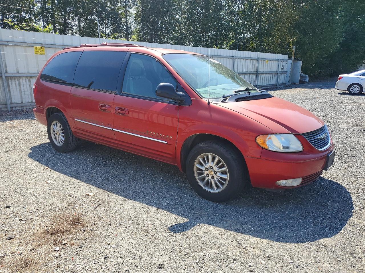 2001 Chrysler Town & Country Limited Красный vin: 2C8GP64L41R359942