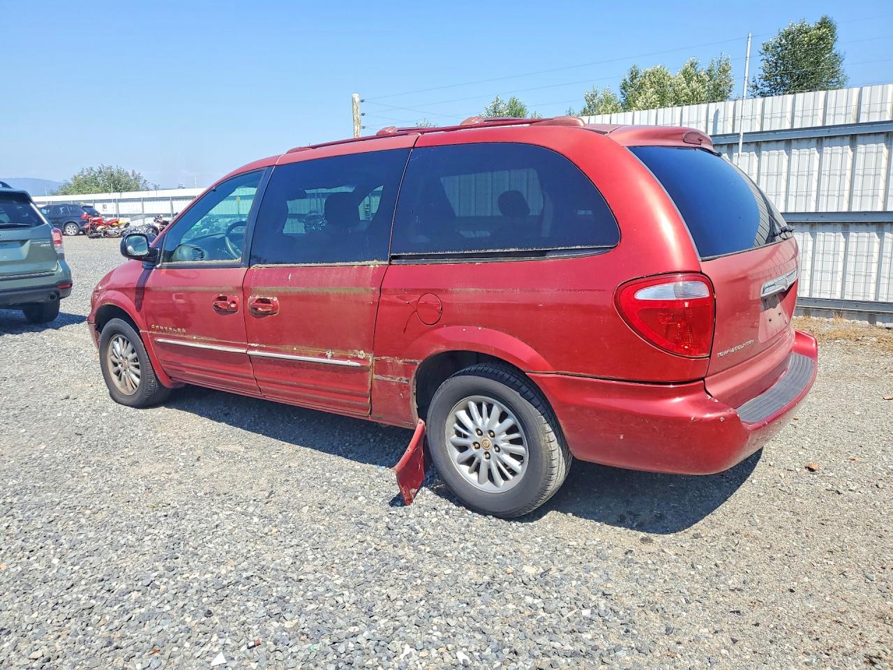 2001 Chrysler Town & Country Limited Красный vin: 2C8GP64L41R359942
