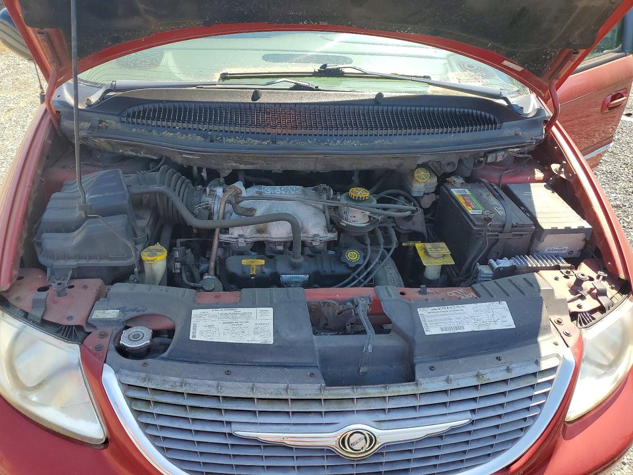 2001 Chrysler Town & Country Limited Красный vin: 2C8GP64L41R359942
