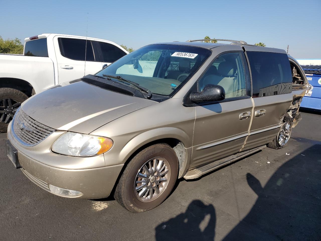 2003 Chrysler Town & Country Limited Tan vin: 2C8GP64L43R158528