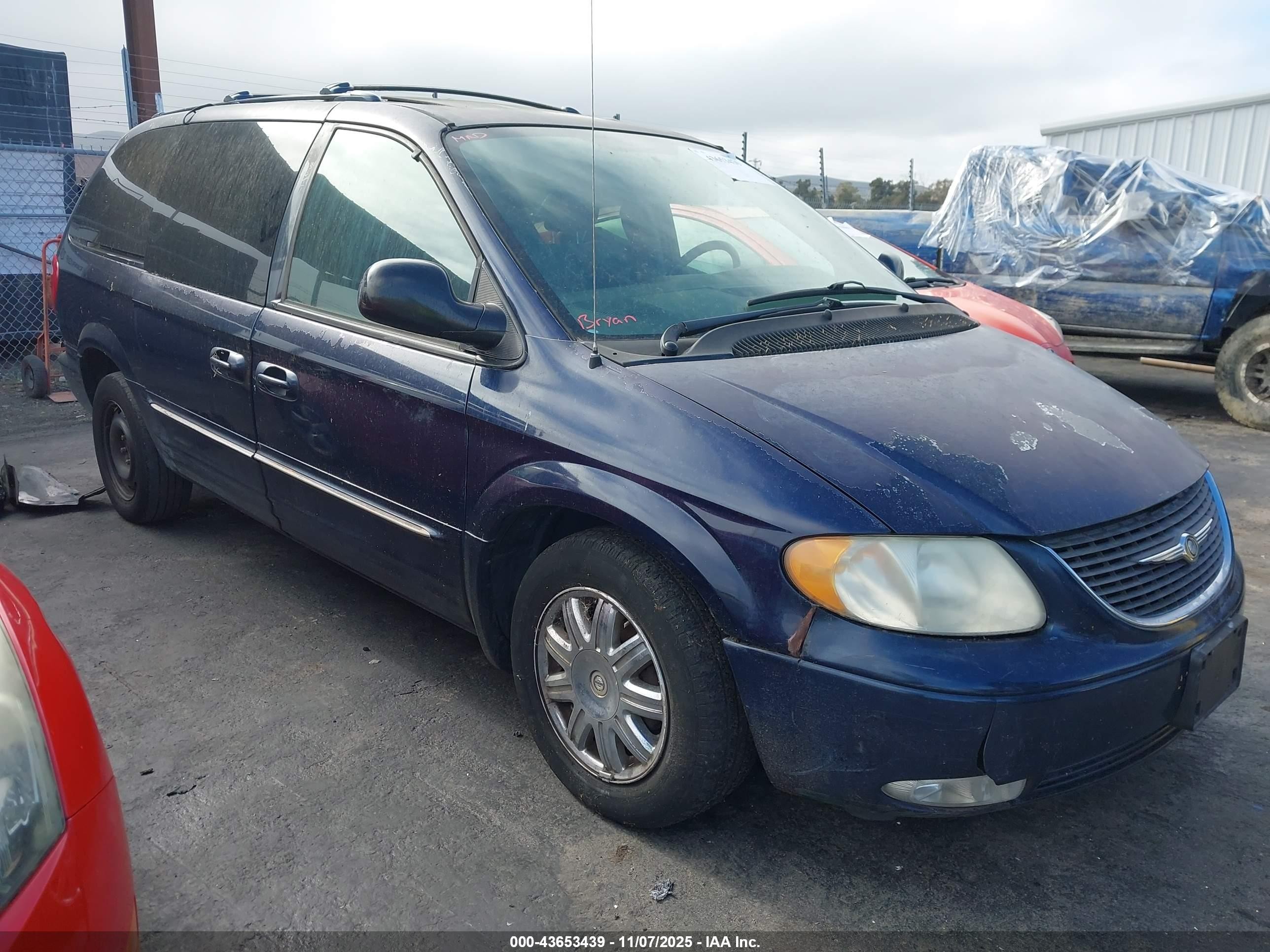 2004 Chrysler Town & Country Limited Dark Blue vin: 2C8GP64L84R534553