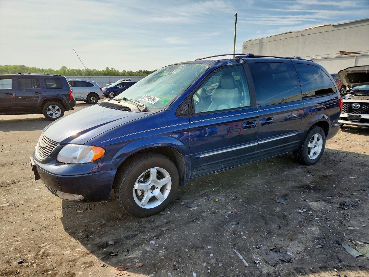 2003 Chrysler Town & Country Limited Blue vin: 2C8GP64L93R105744