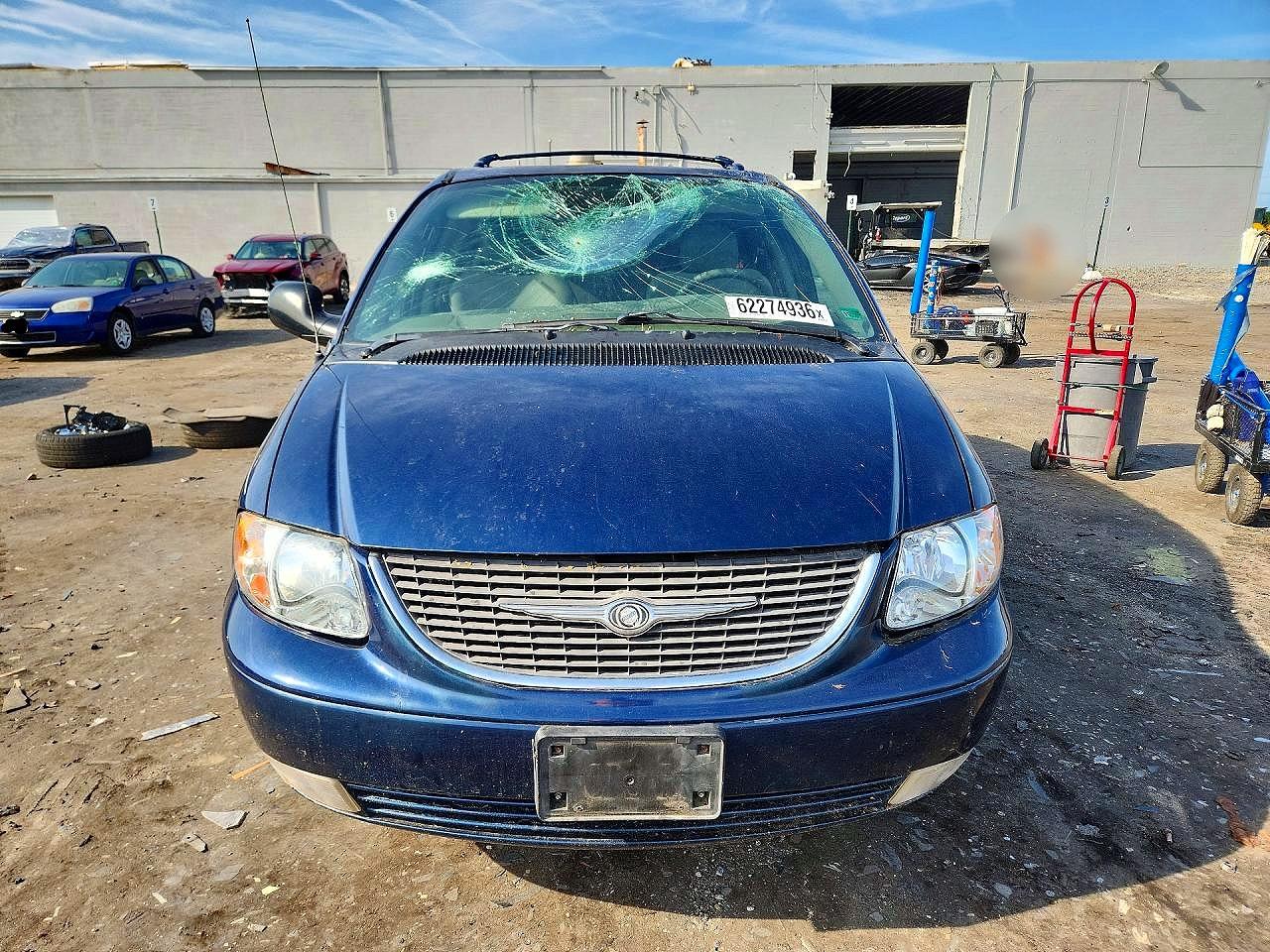 2003 Chrysler Town & Country Limited Blue vin: 2C8GP64L93R105744