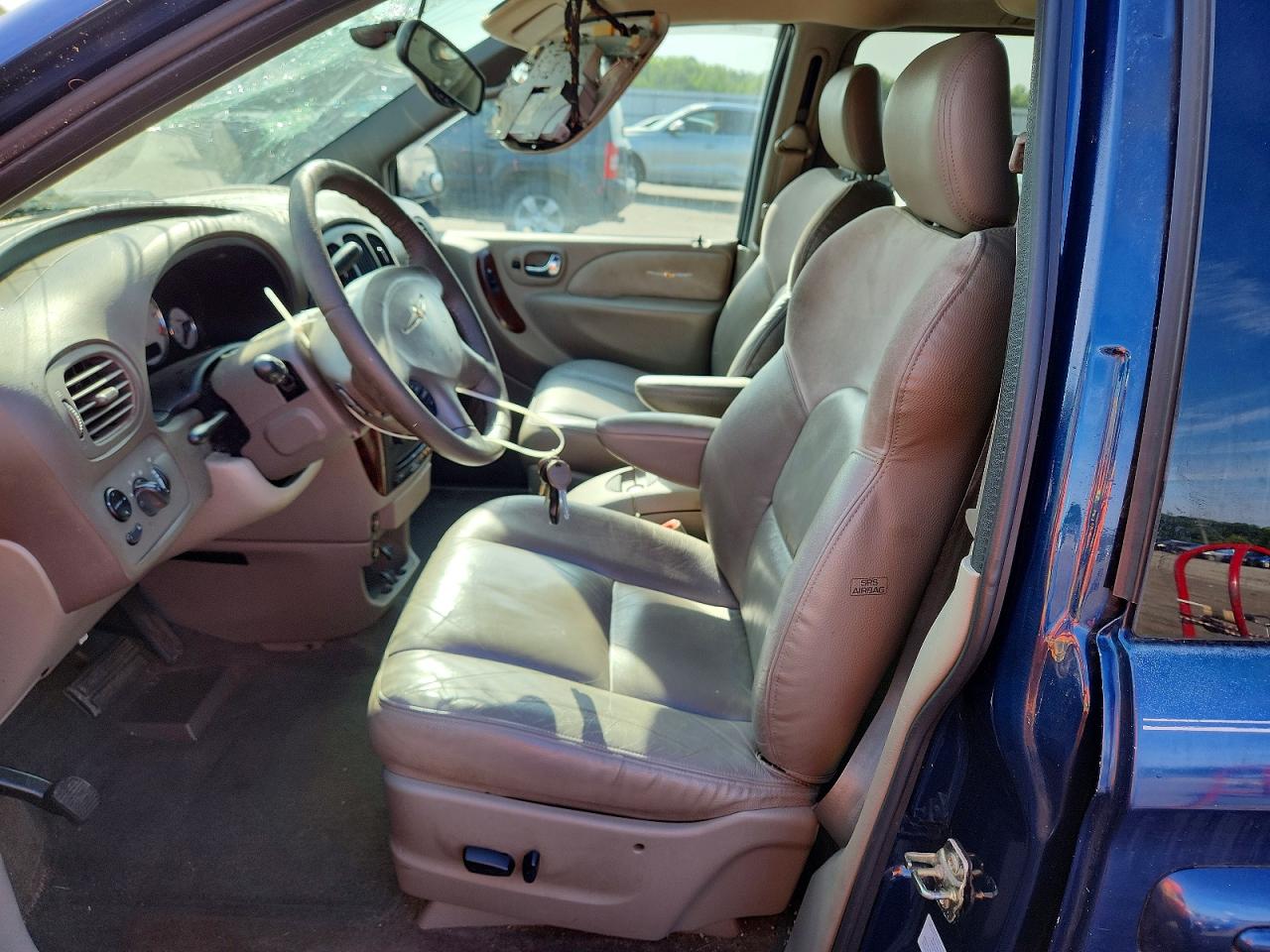 2003 Chrysler Town & Country Limited Blue vin: 2C8GP64L93R105744