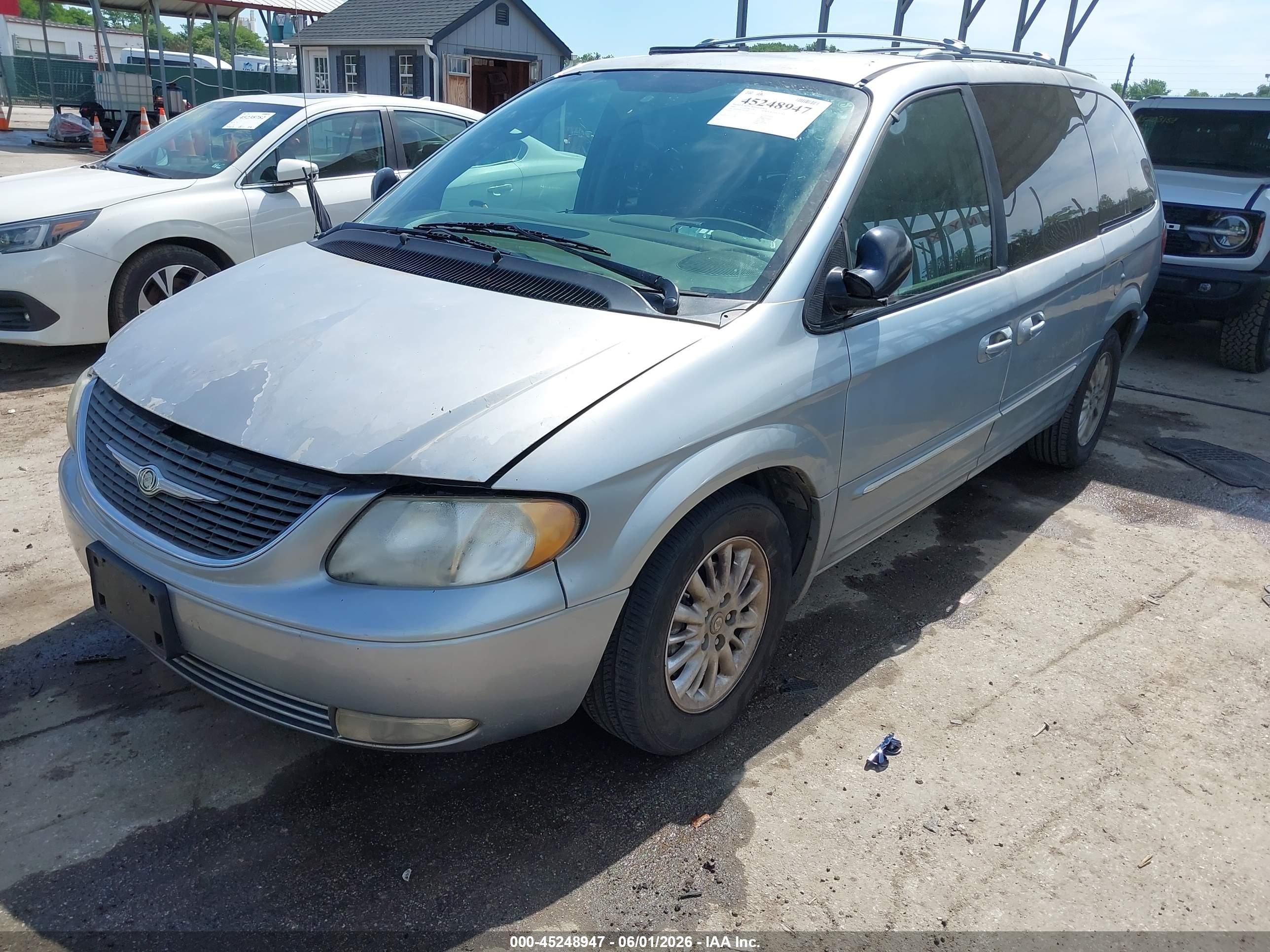 2003 Chrysler Town & Country Limited Light Blue vin: 2C8GP64L93R144673