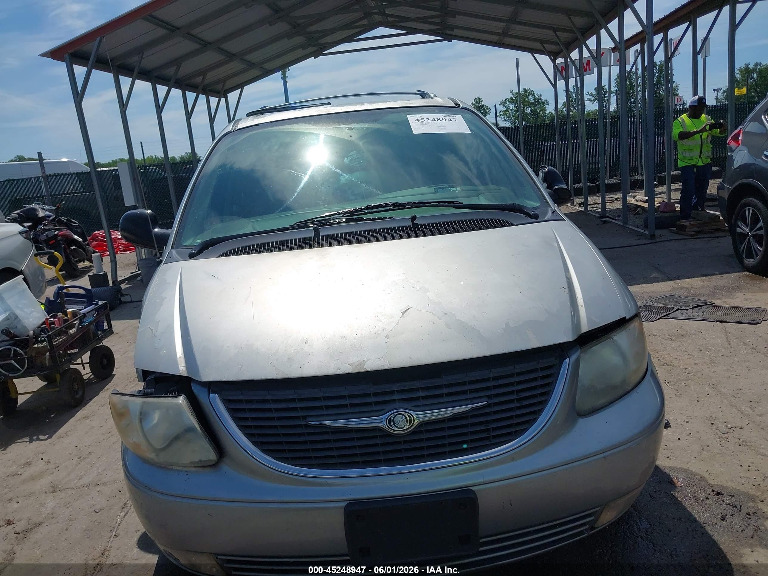 2003 Chrysler Town & Country Limited Light Blue vin: 2C8GP64L93R144673