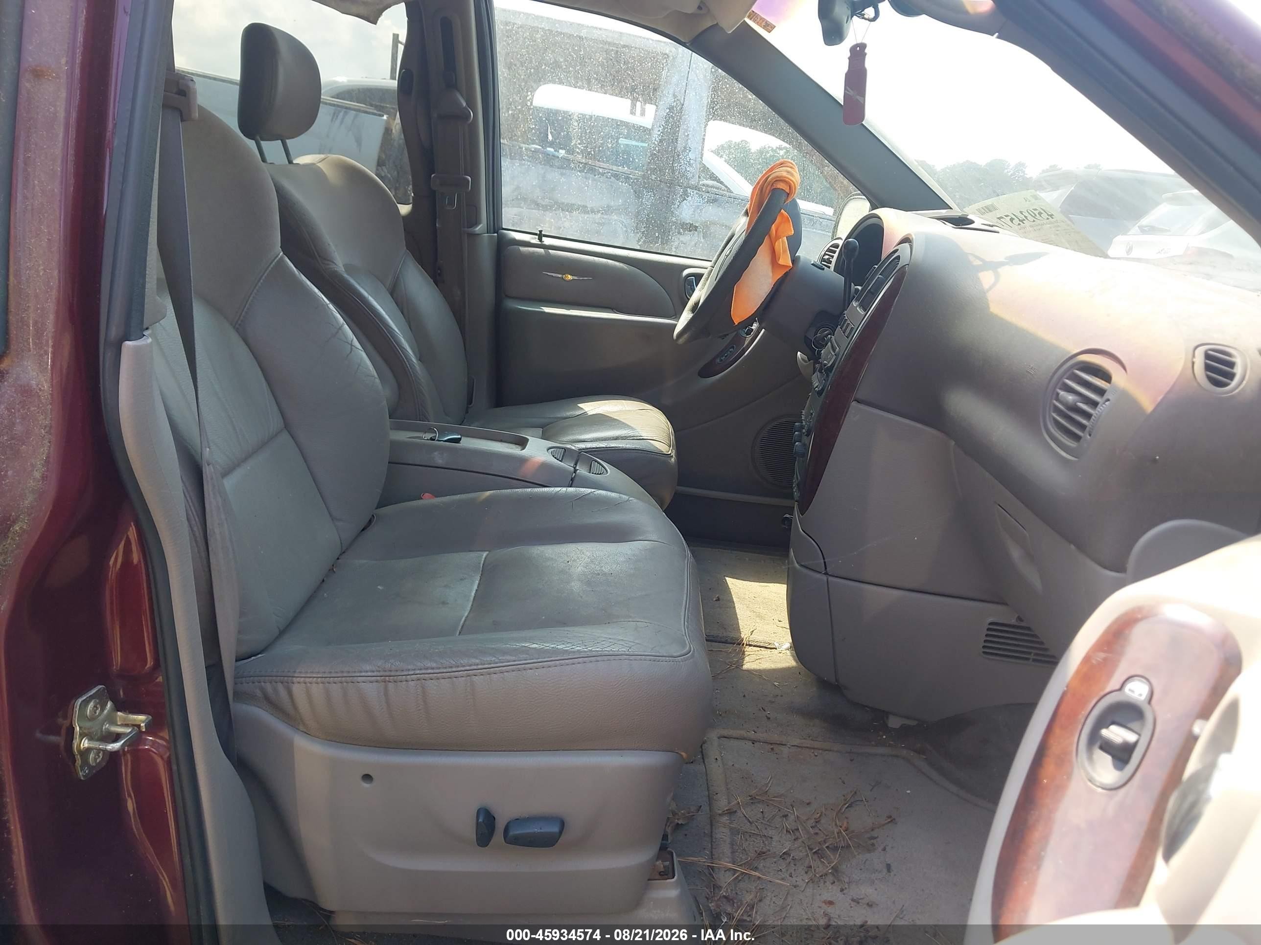 2002 Chrysler Town & Country Limited Red vin: 2C8GP64LX2R796975