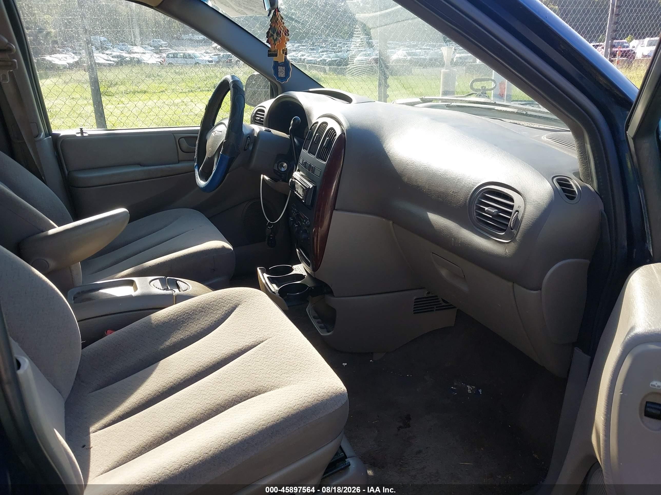 2003 Chrysler Town & Country Ex Blue vin: 2C8GP74L63R114813