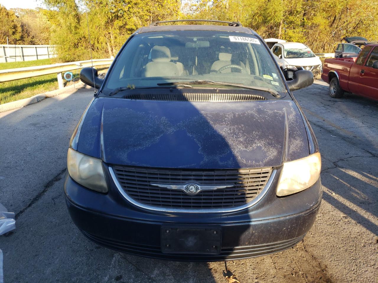 2003 Chrysler Town & Country Ex Синий vin: 2C8GP74L83R118488