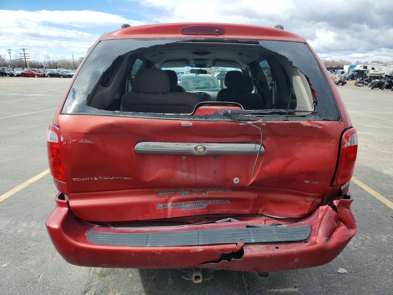 2001 Chrysler Town & Country Ex Red vin: 2C8GP74LX1R395253