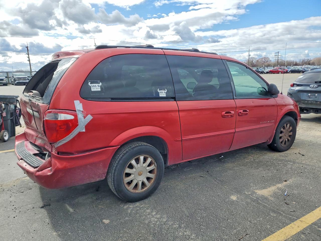 2001 Chrysler Town & Country Ex Red vin: 2C8GP74LX1R395253