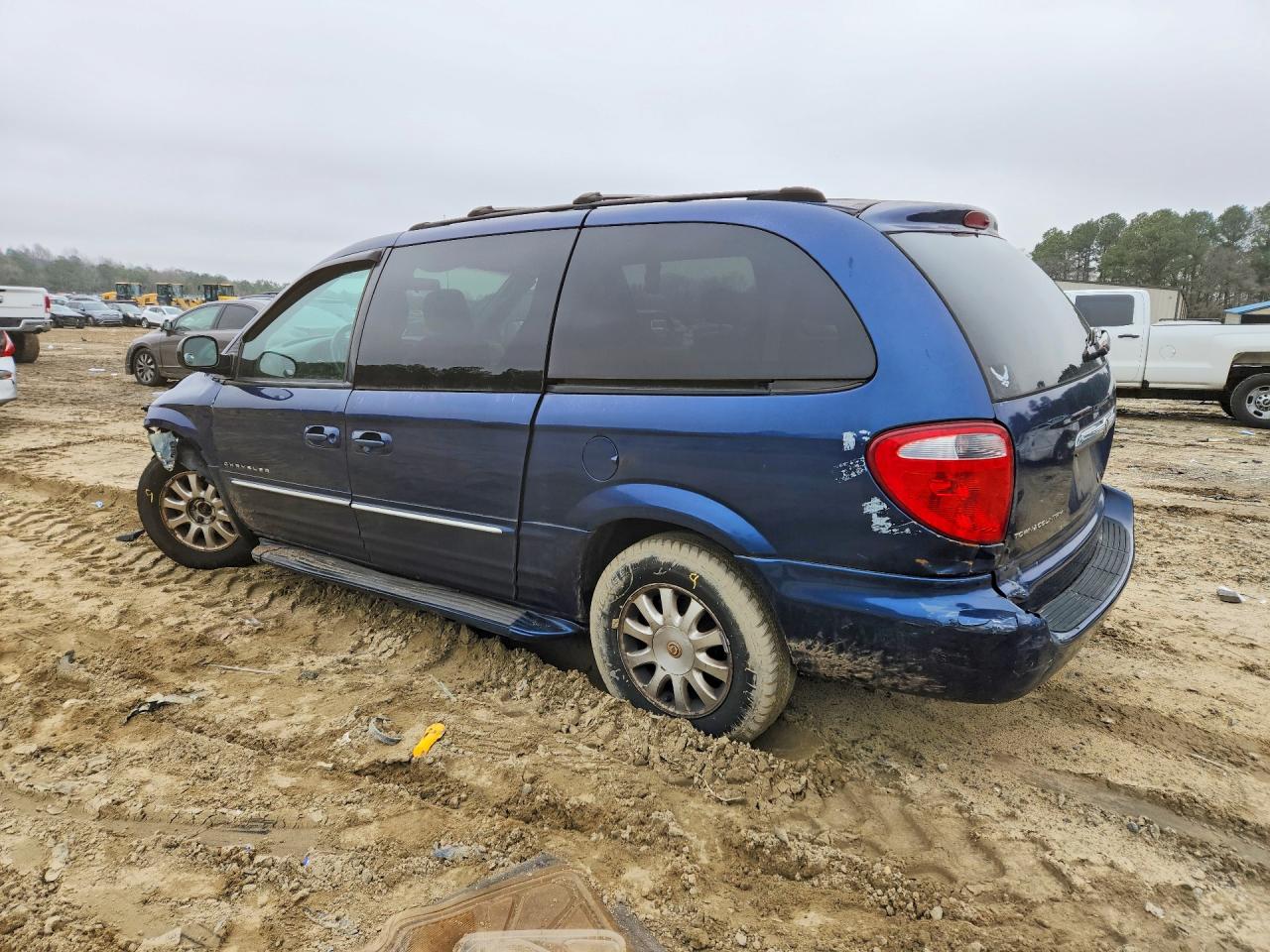 2001 Chrysler Town & Country Lxi Синий vin: 2C8GT54L51R266045