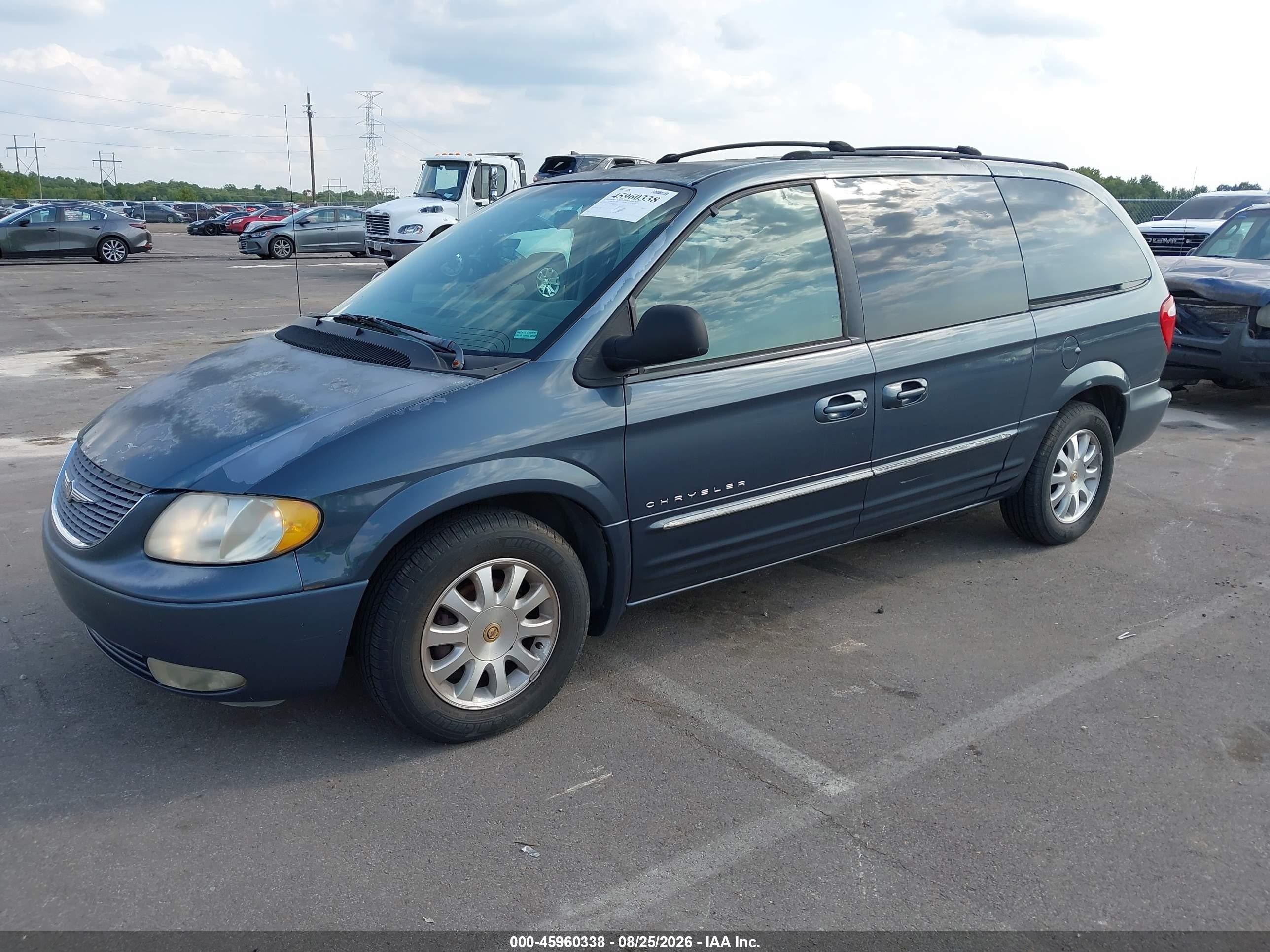 2001 Chrysler Town & Country Lxi Blue vin: 2C8GT54LX1R389582