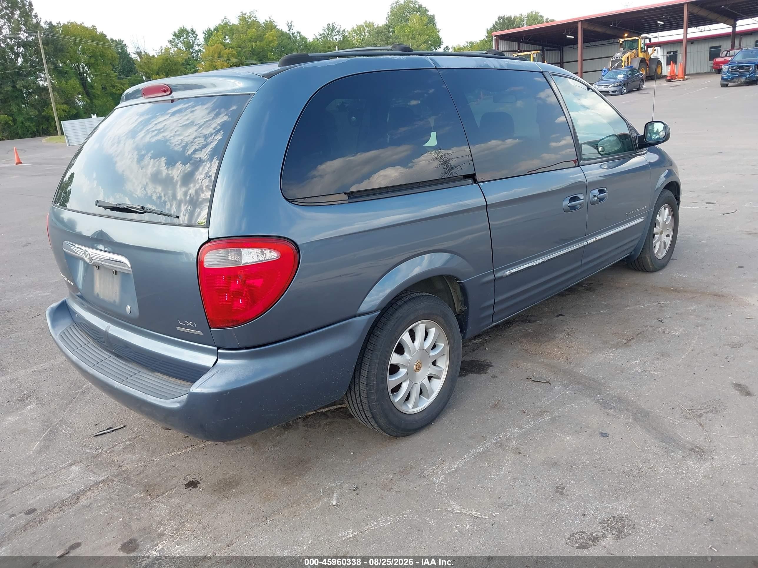 2001 Chrysler Town & Country Lxi Blue vin: 2C8GT54LX1R389582