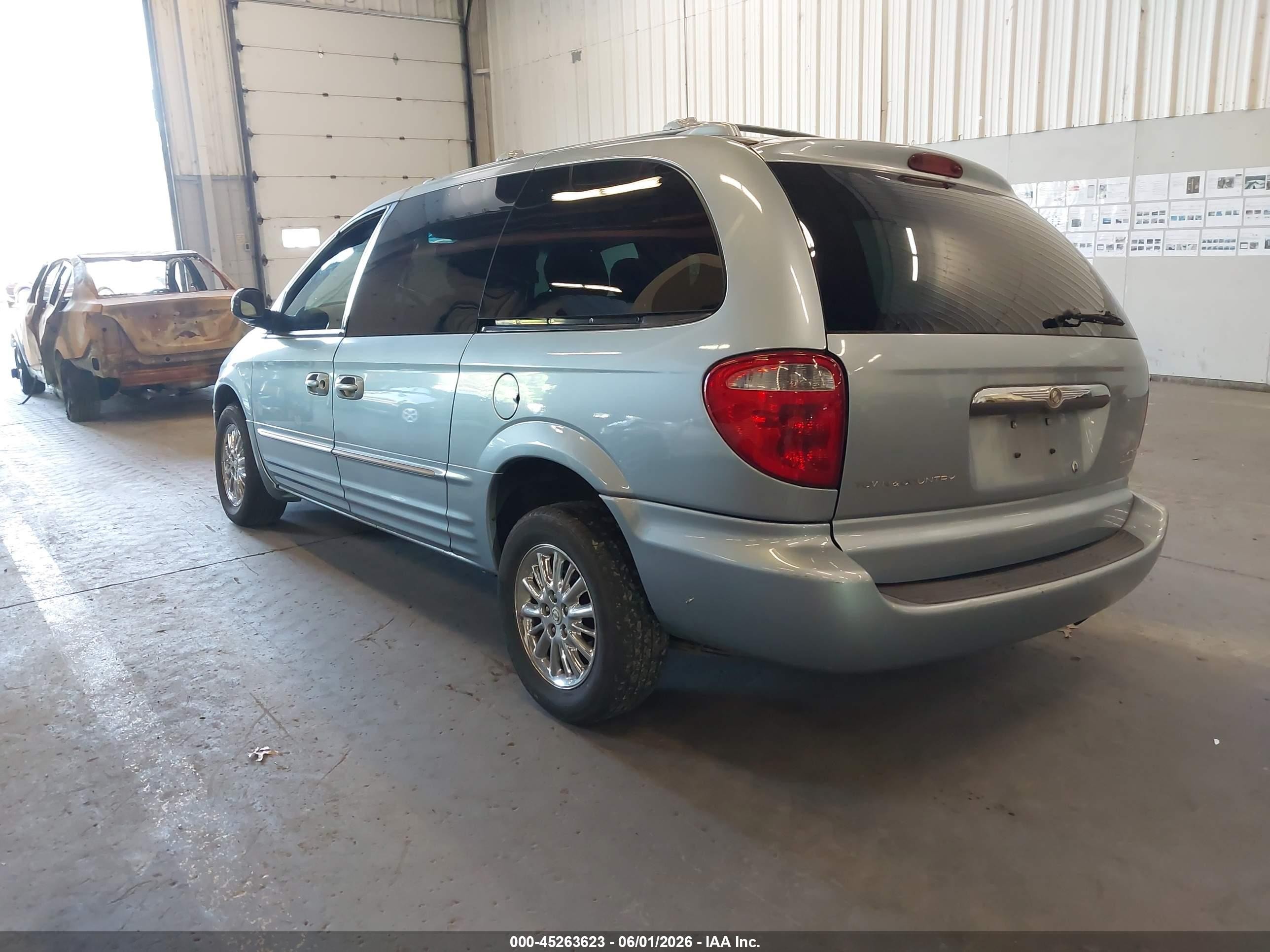 2003 Chrysler Town & Country Limited Blue vin: 2C8GT64L13R162483