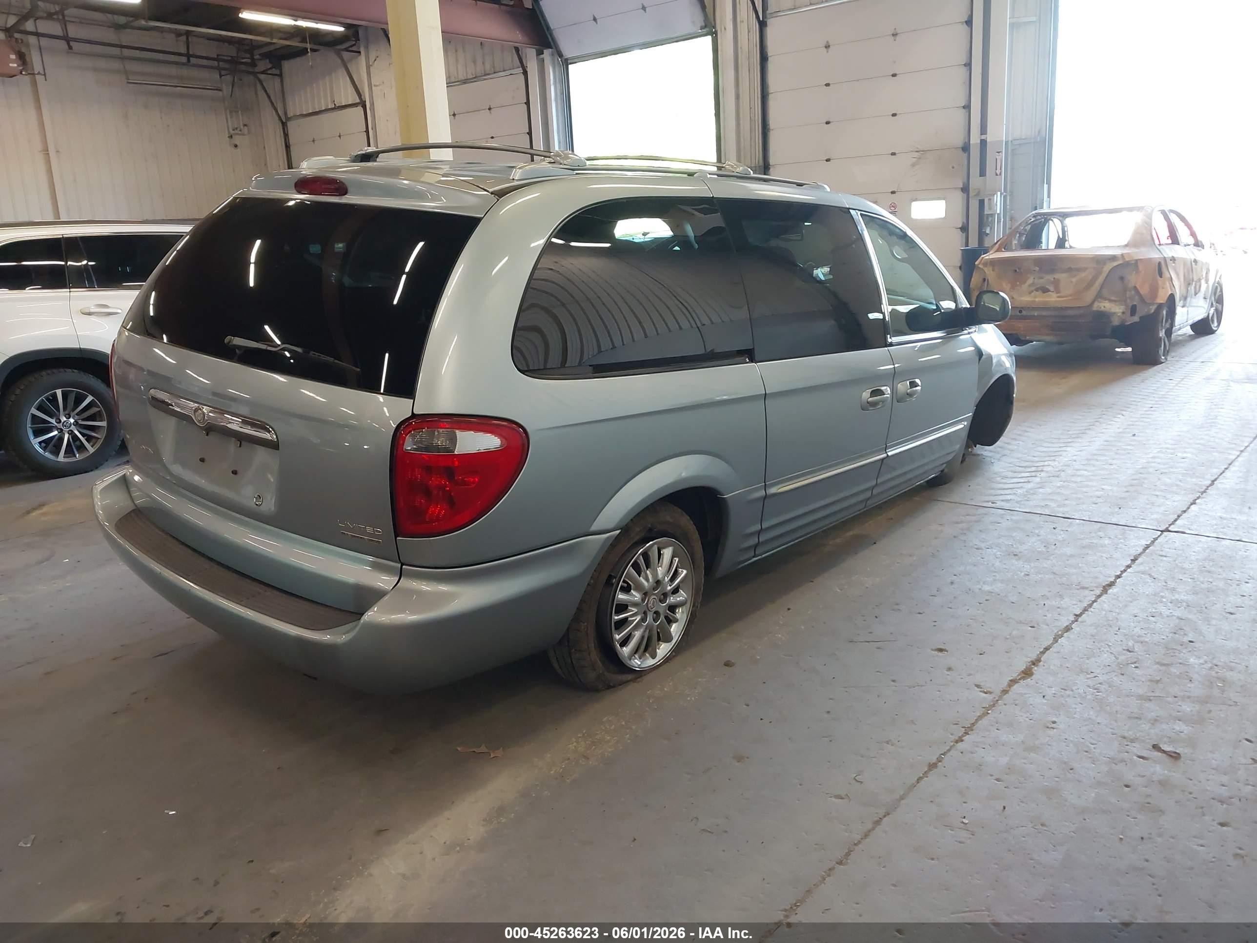2003 Chrysler Town & Country Limited Blue vin: 2C8GT64L13R162483