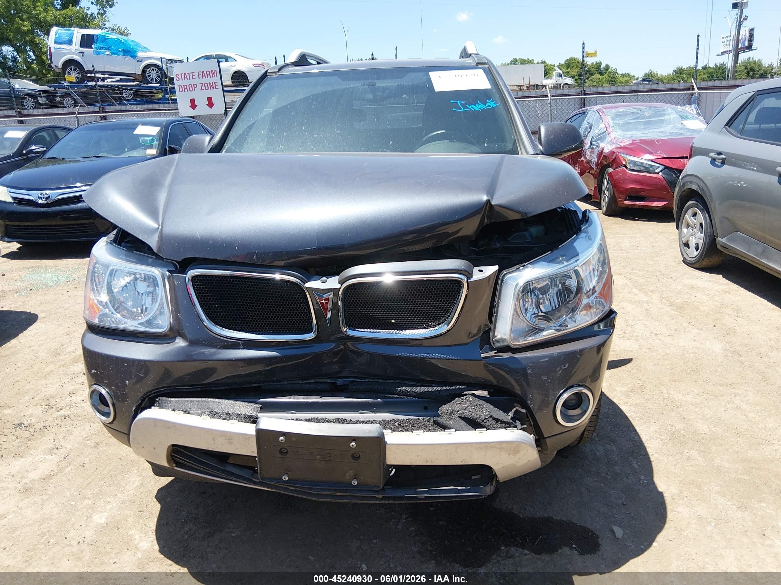 2008 Pontiac Torrent   Gray vin: 2CKDL33F186007044