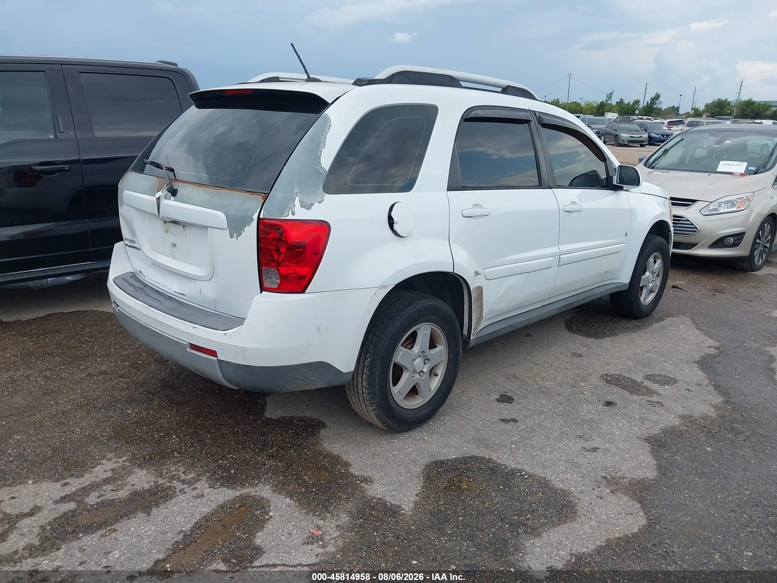 2008 Pontiac Torrent   White vin: 2CKDL33F186065655