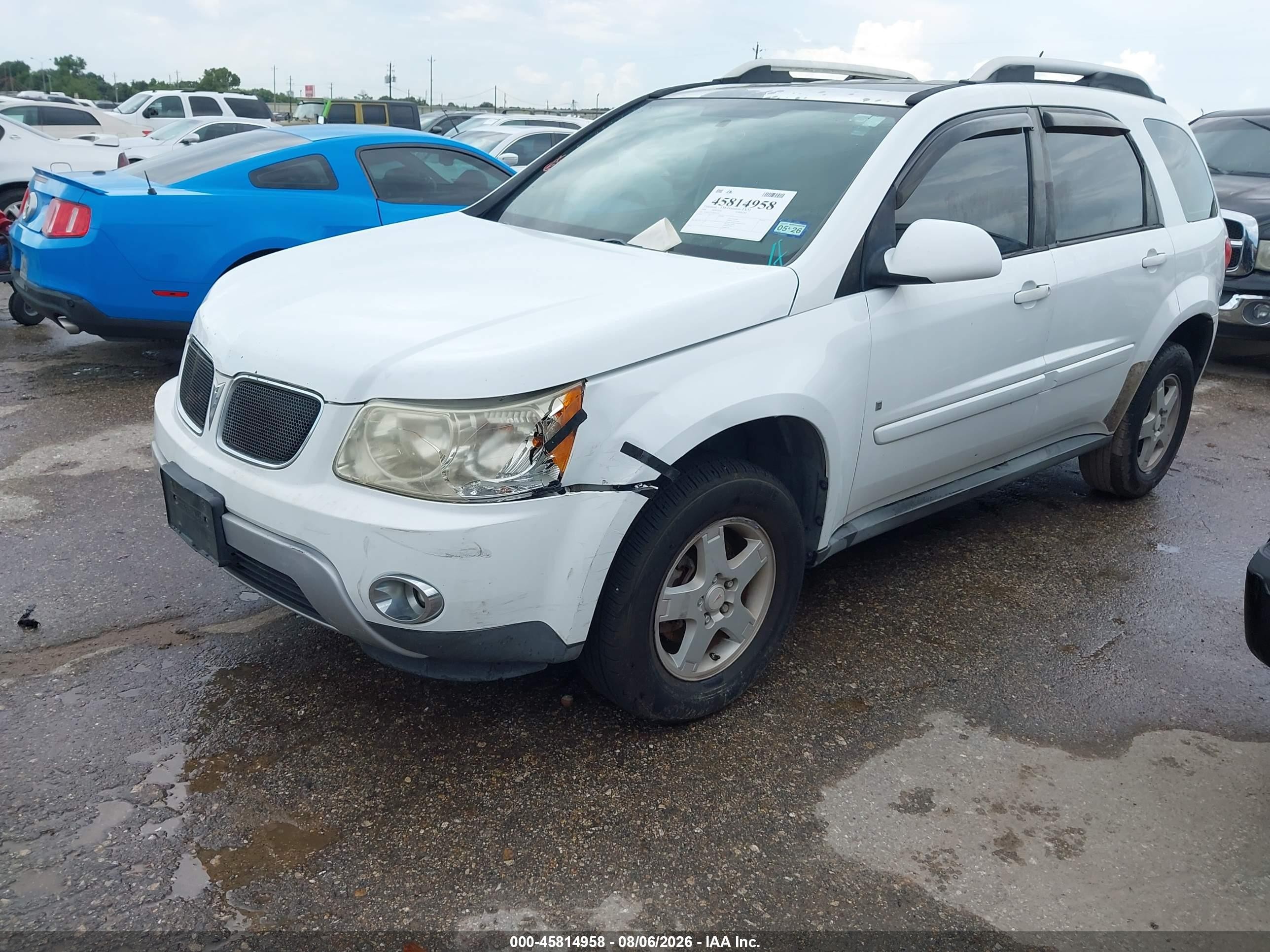 2008 Pontiac Torrent   White vin: 2CKDL33F186065655