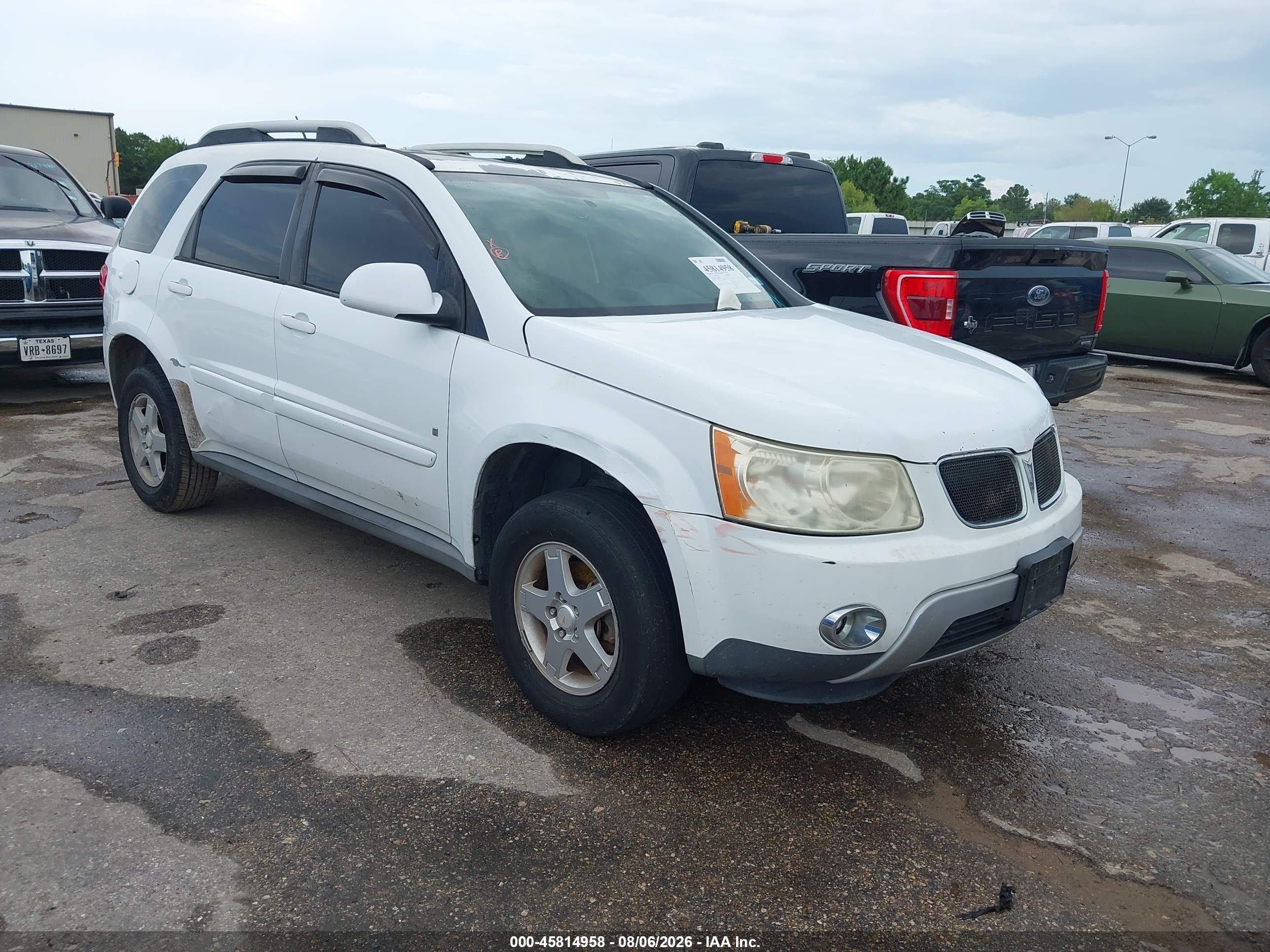 2008 Pontiac Torrent   White vin: 2CKDL33F186065655