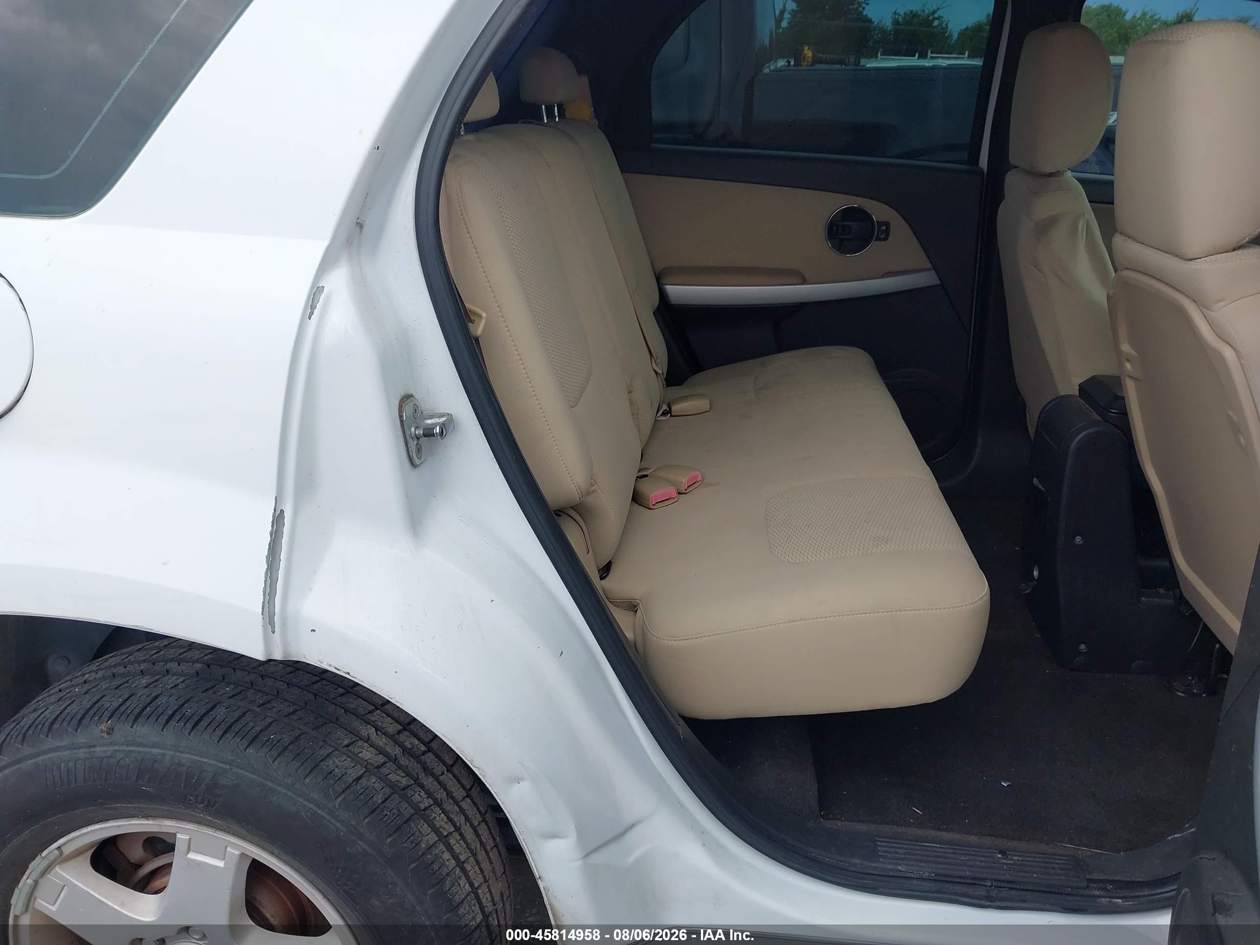 2008 Pontiac Torrent   White vin: 2CKDL33F186065655