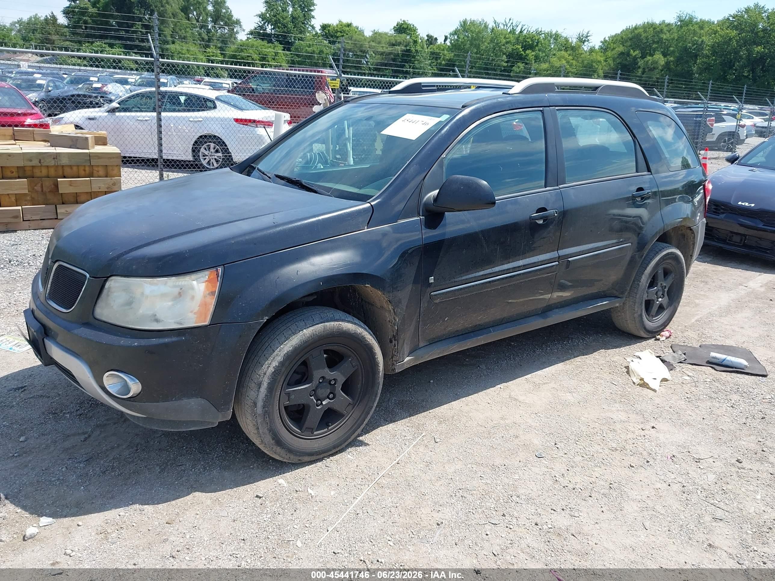 2008 Pontiac Torrent   Black vin: 2CKDL33F486028714