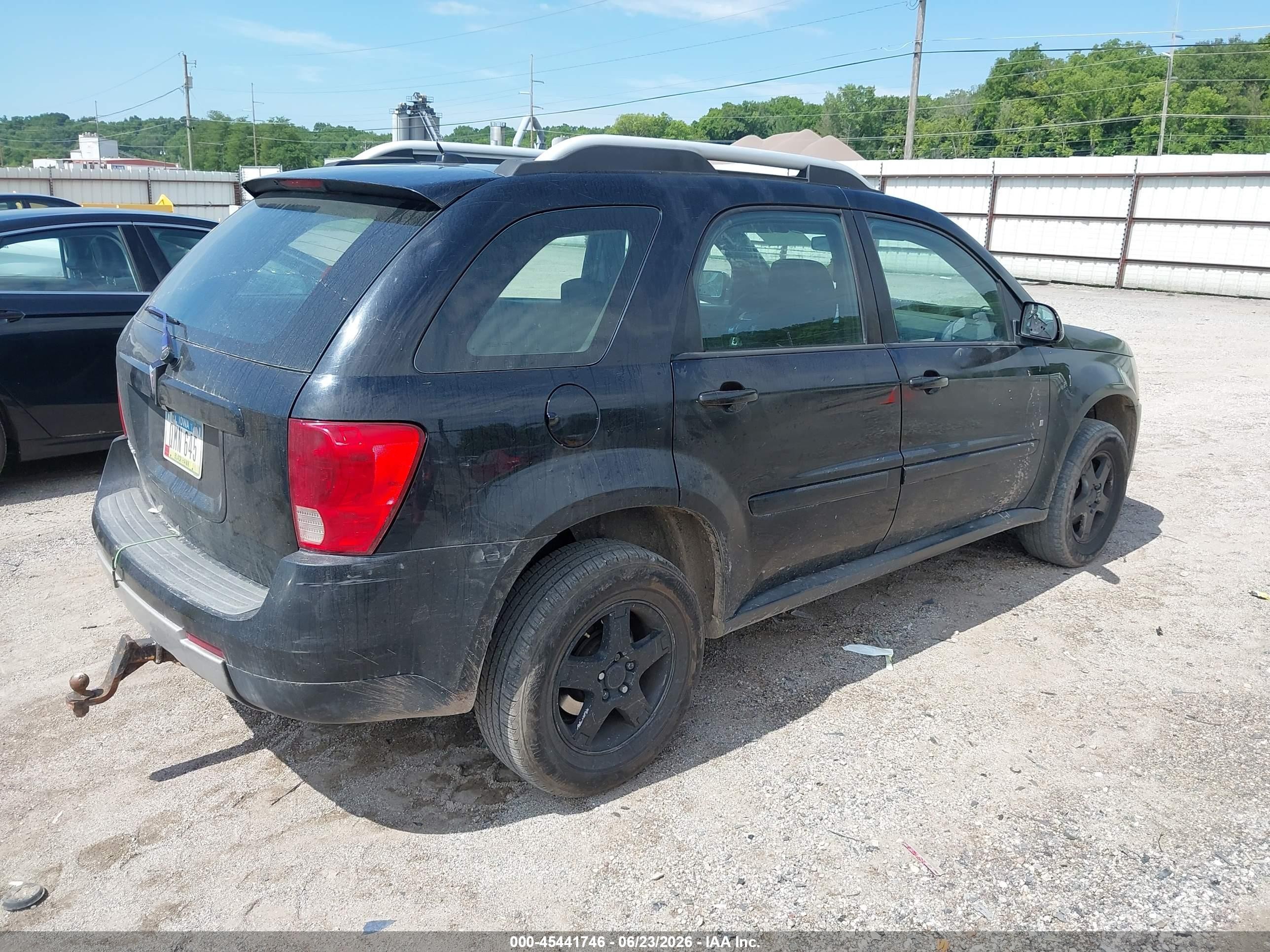 2008 Pontiac Torrent   Black vin: 2CKDL33F486028714