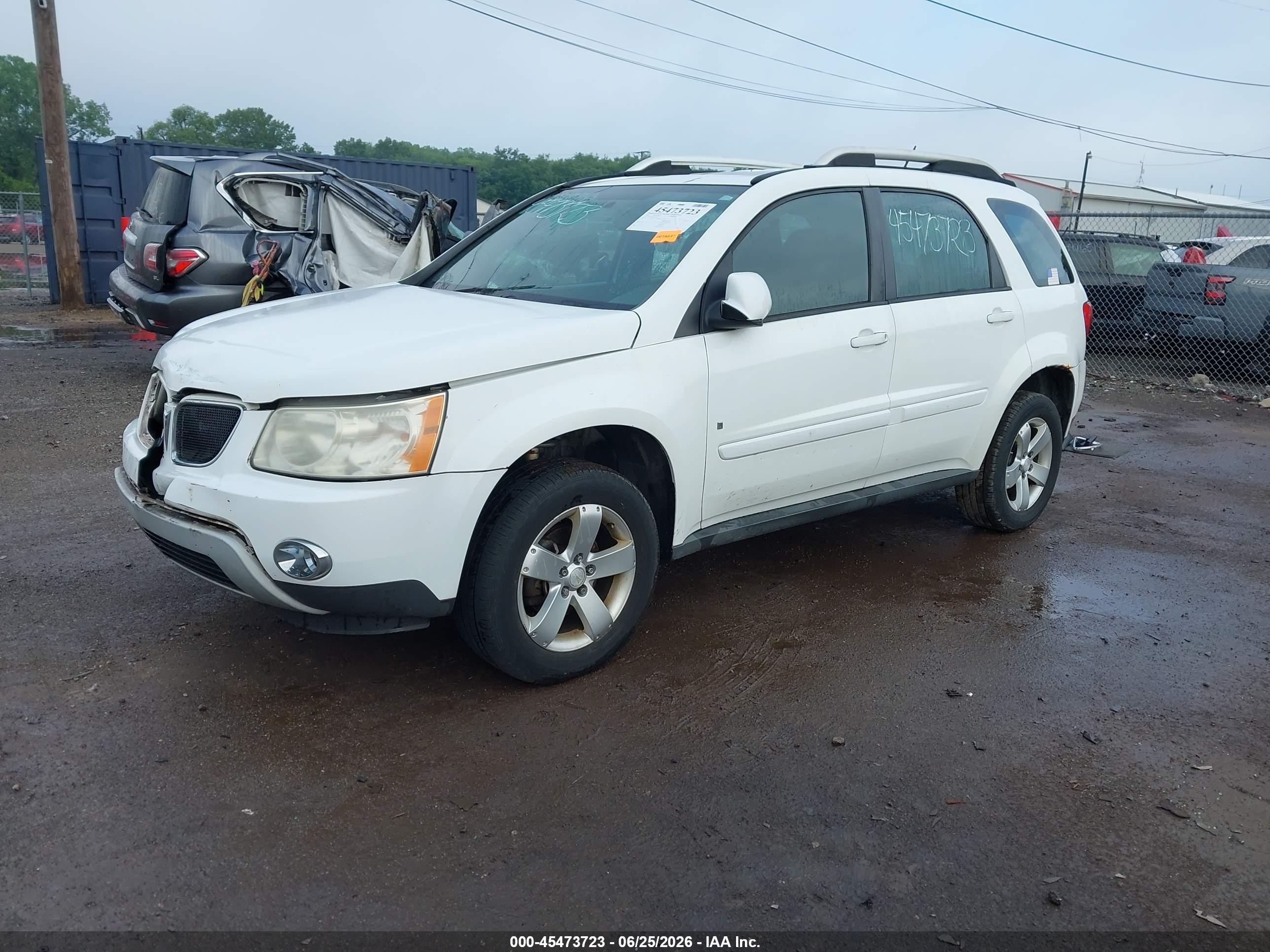 2009 Pontiac Torrent   White vin: 2CKDL33F496224167