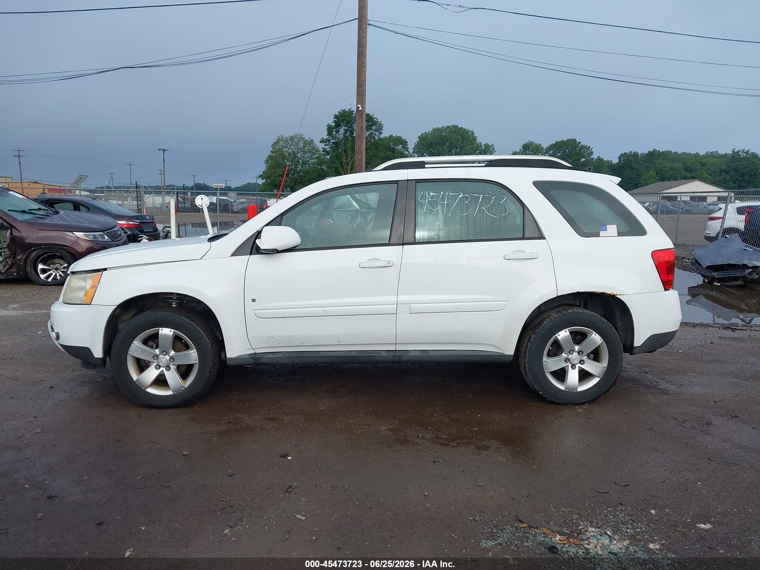 2009 Pontiac Torrent   White vin: 2CKDL33F496224167
