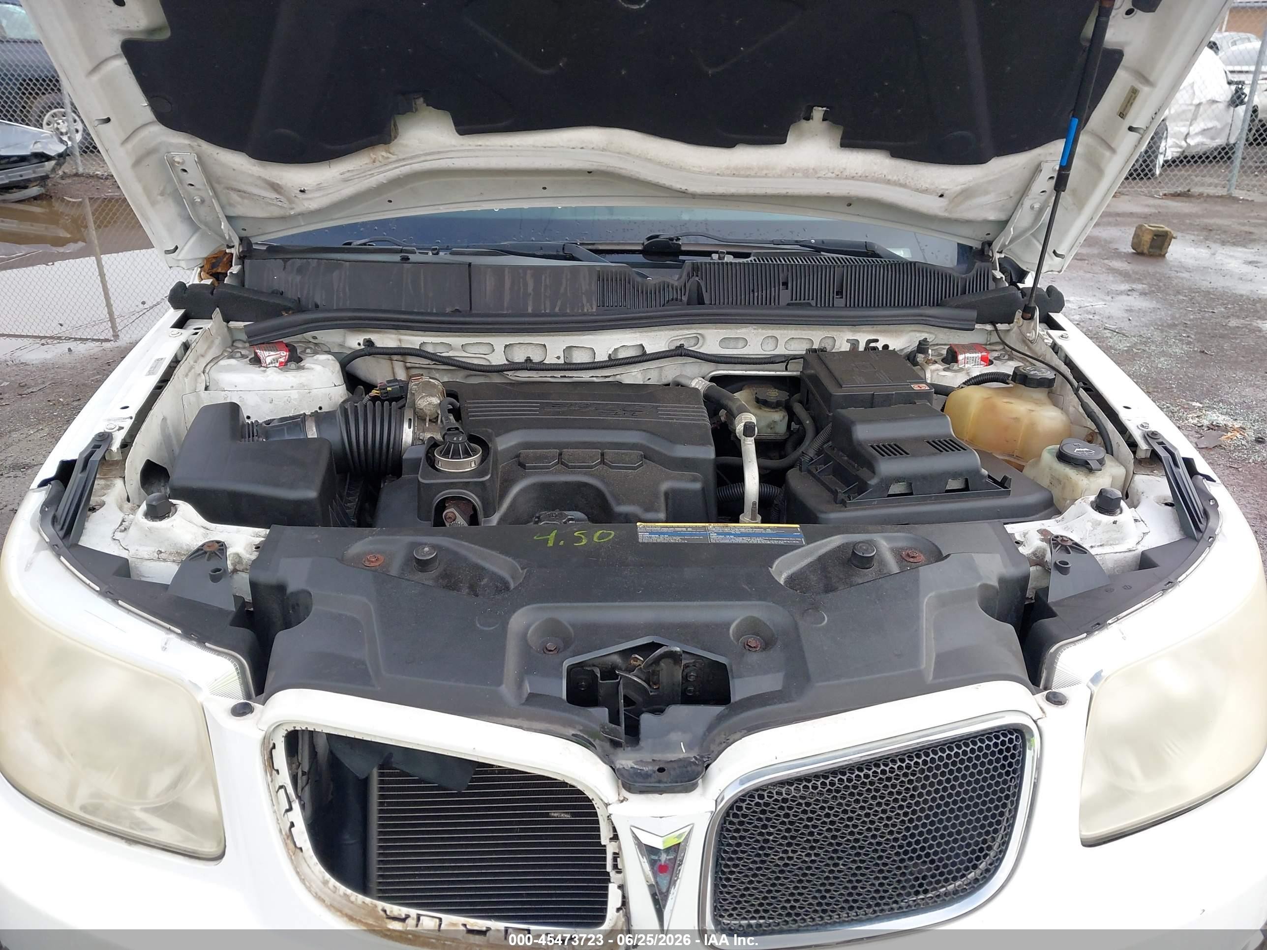 2009 Pontiac Torrent   White vin: 2CKDL33F496224167