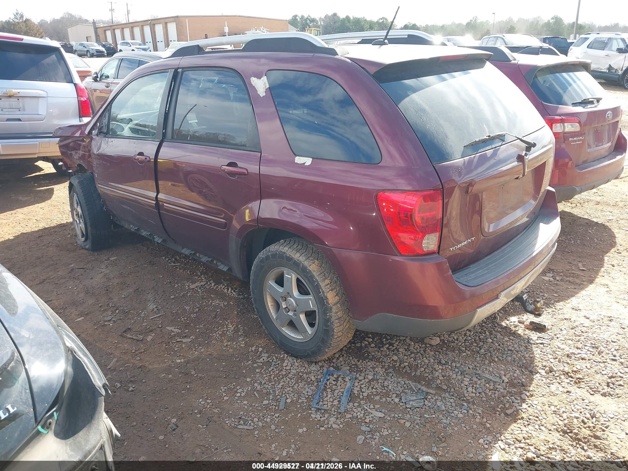 2008 Pontiac Torrent   Burgundy vin: 2CKDL33F686313186