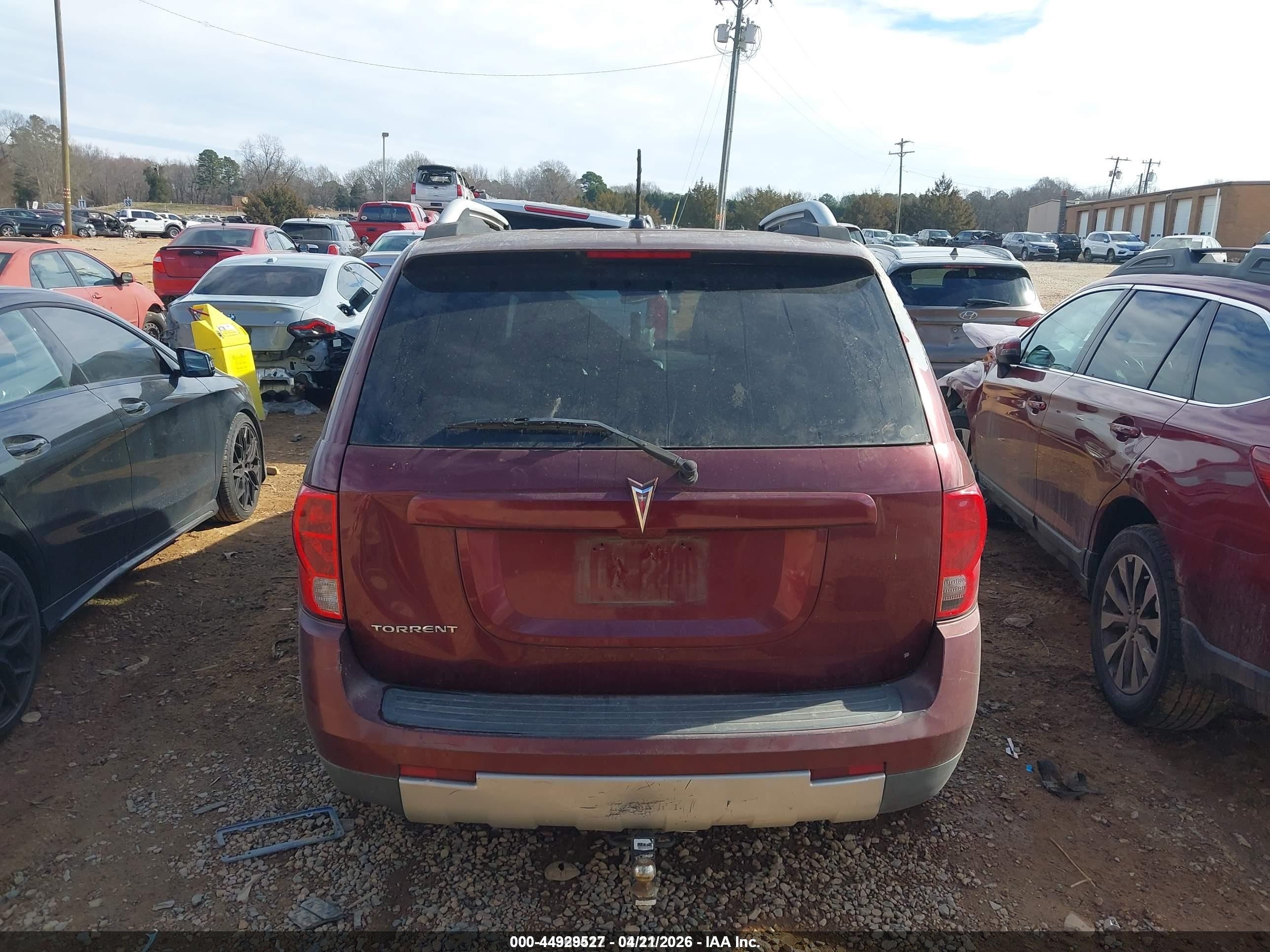 2008 Pontiac Torrent   Burgundy vin: 2CKDL33F686313186