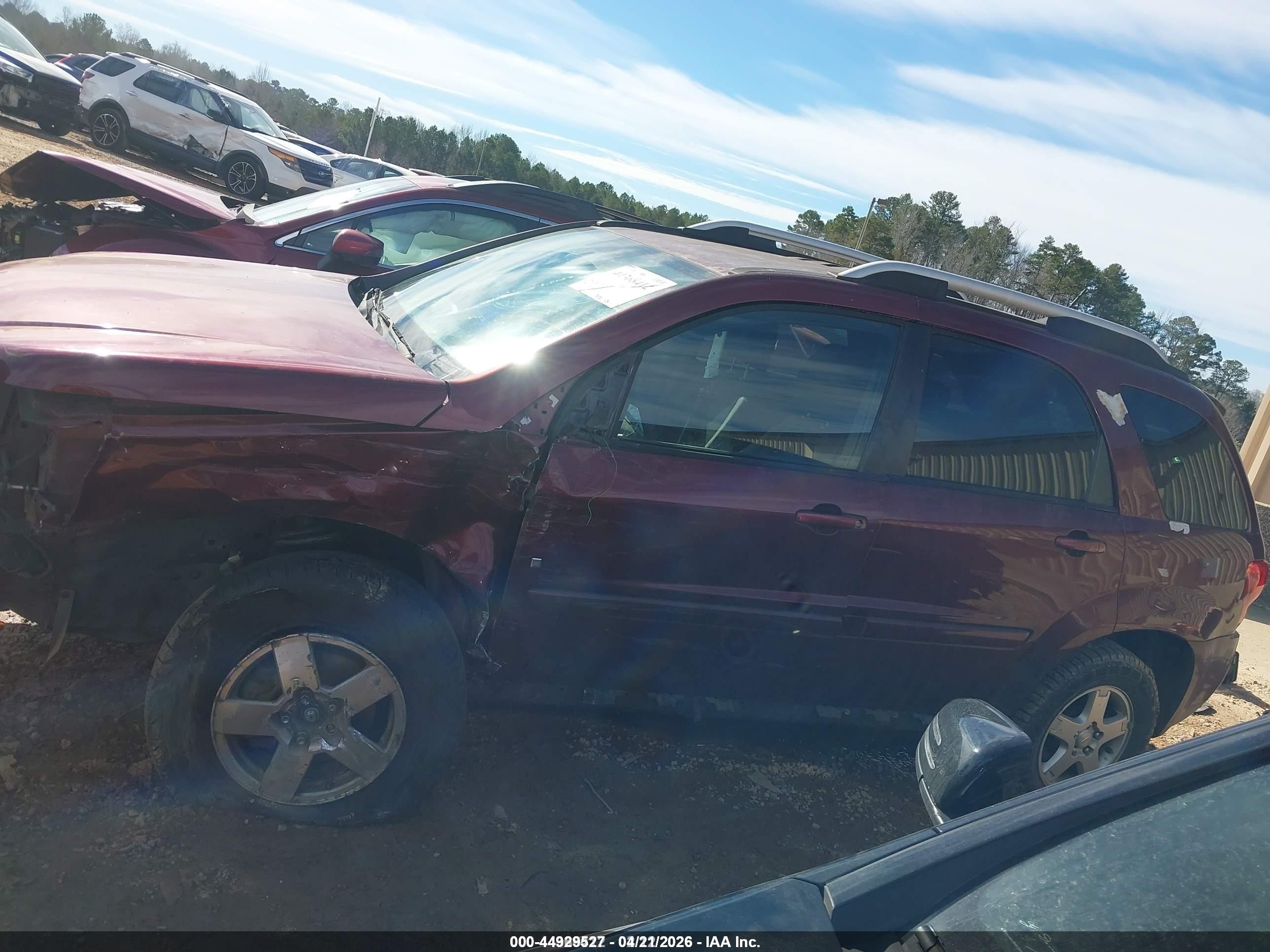 2008 Pontiac Torrent   Burgundy vin: 2CKDL33F686313186