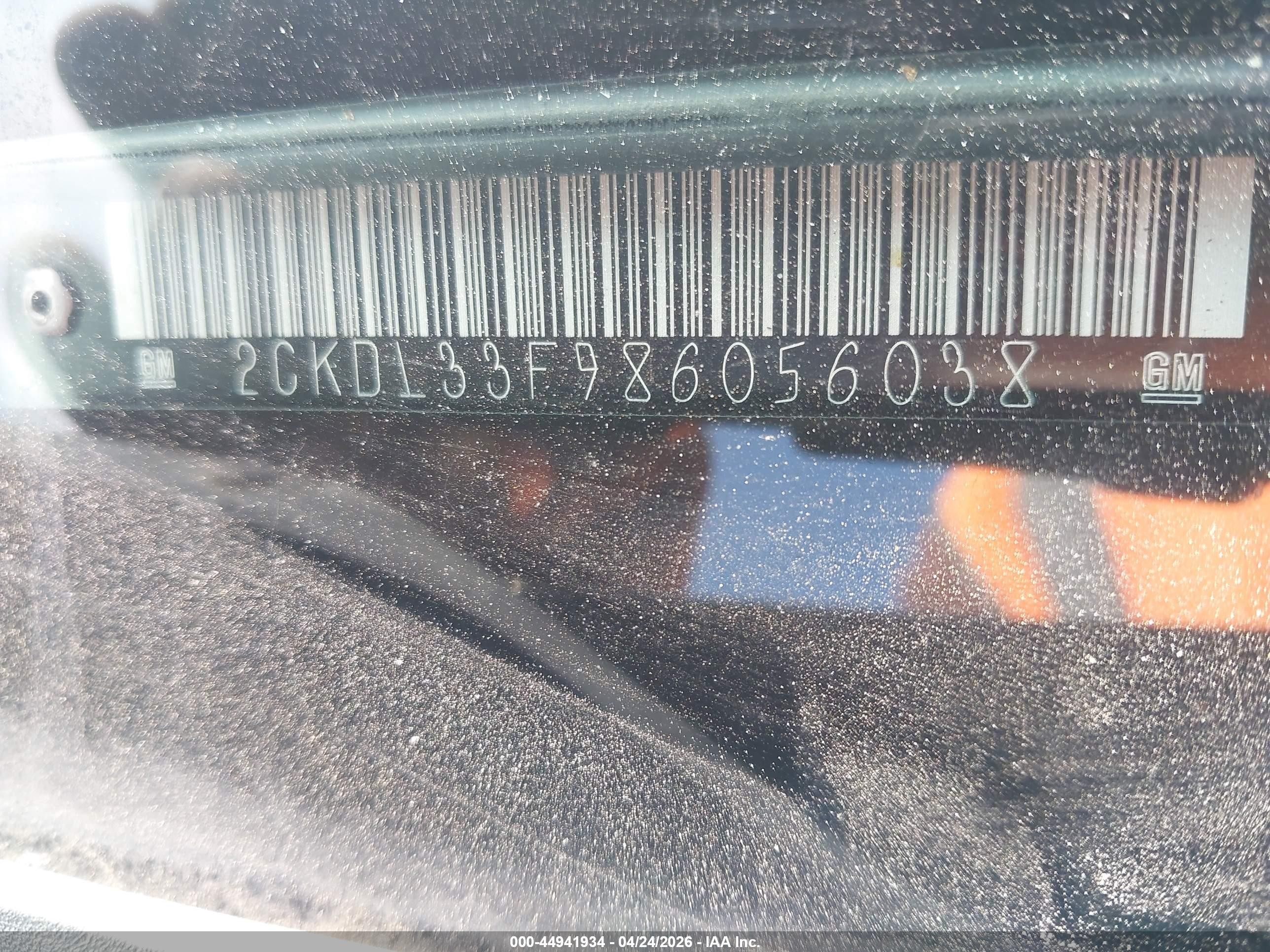2008 Pontiac Torrent   Black vin: 2CKDL33F986056038