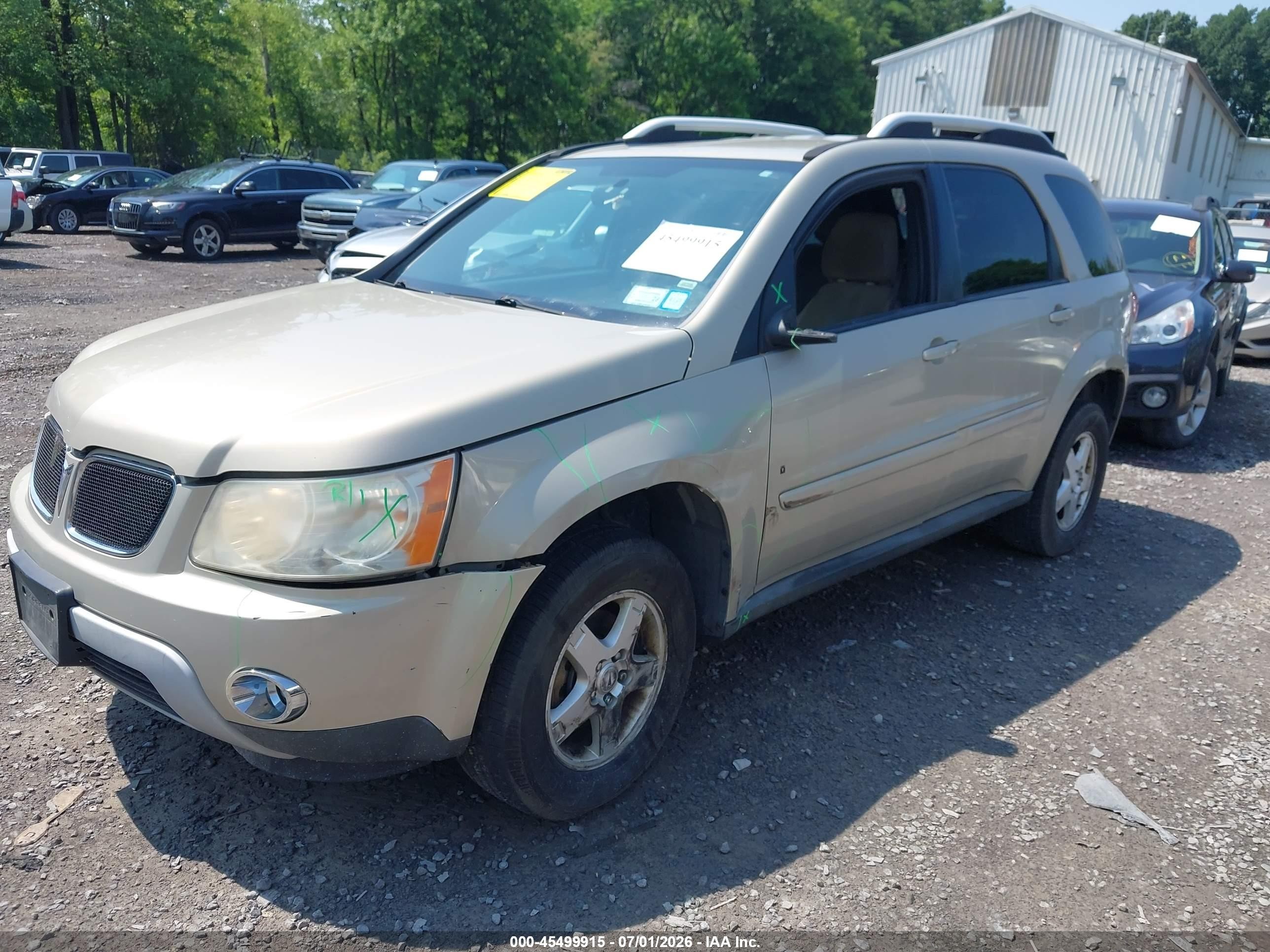 2009 Pontiac Torrent   Gold vin: 2CKDL43F296250935