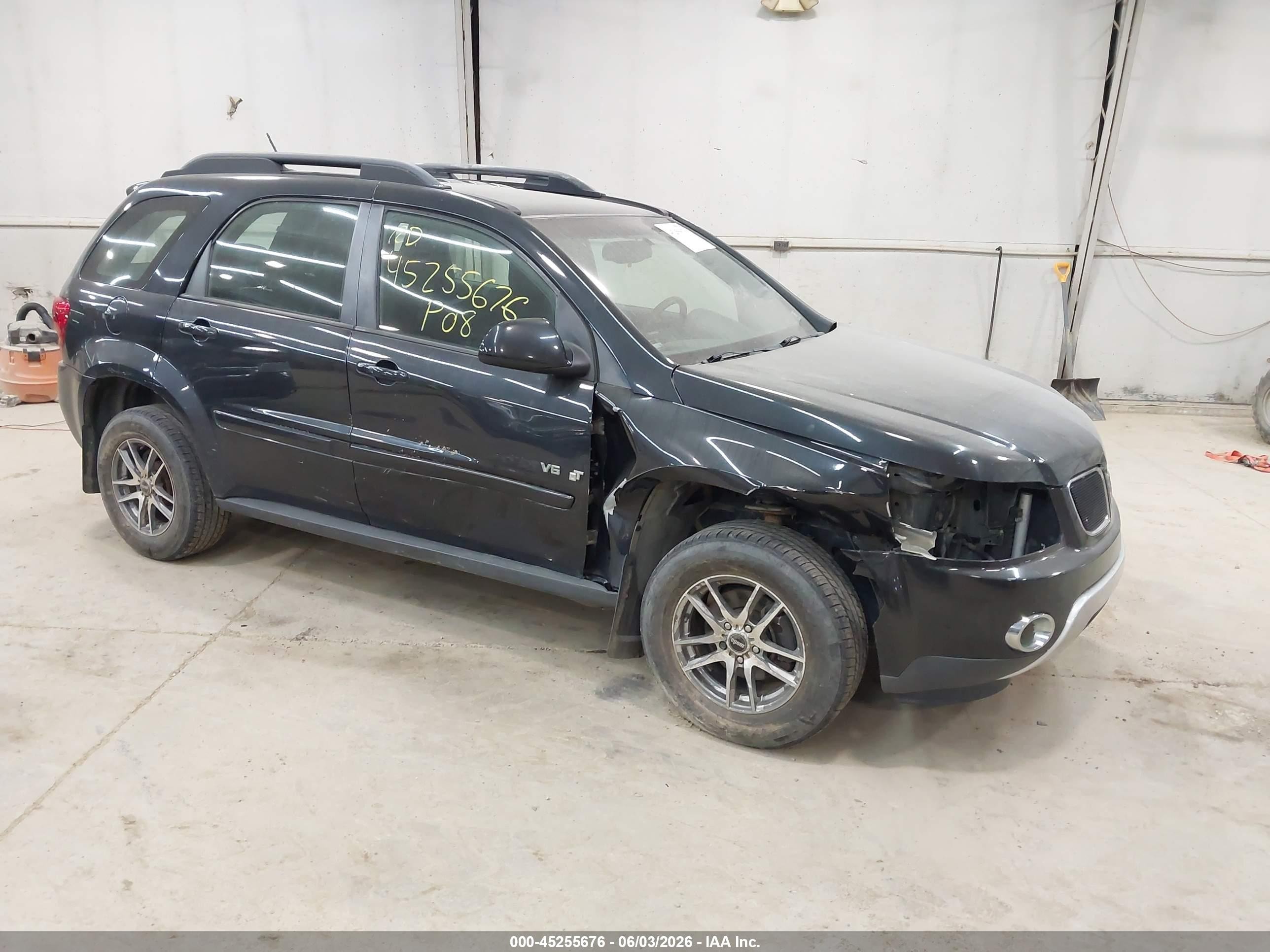 2008 Pontiac Torrent   Black vin: 2CKDL43F686024413