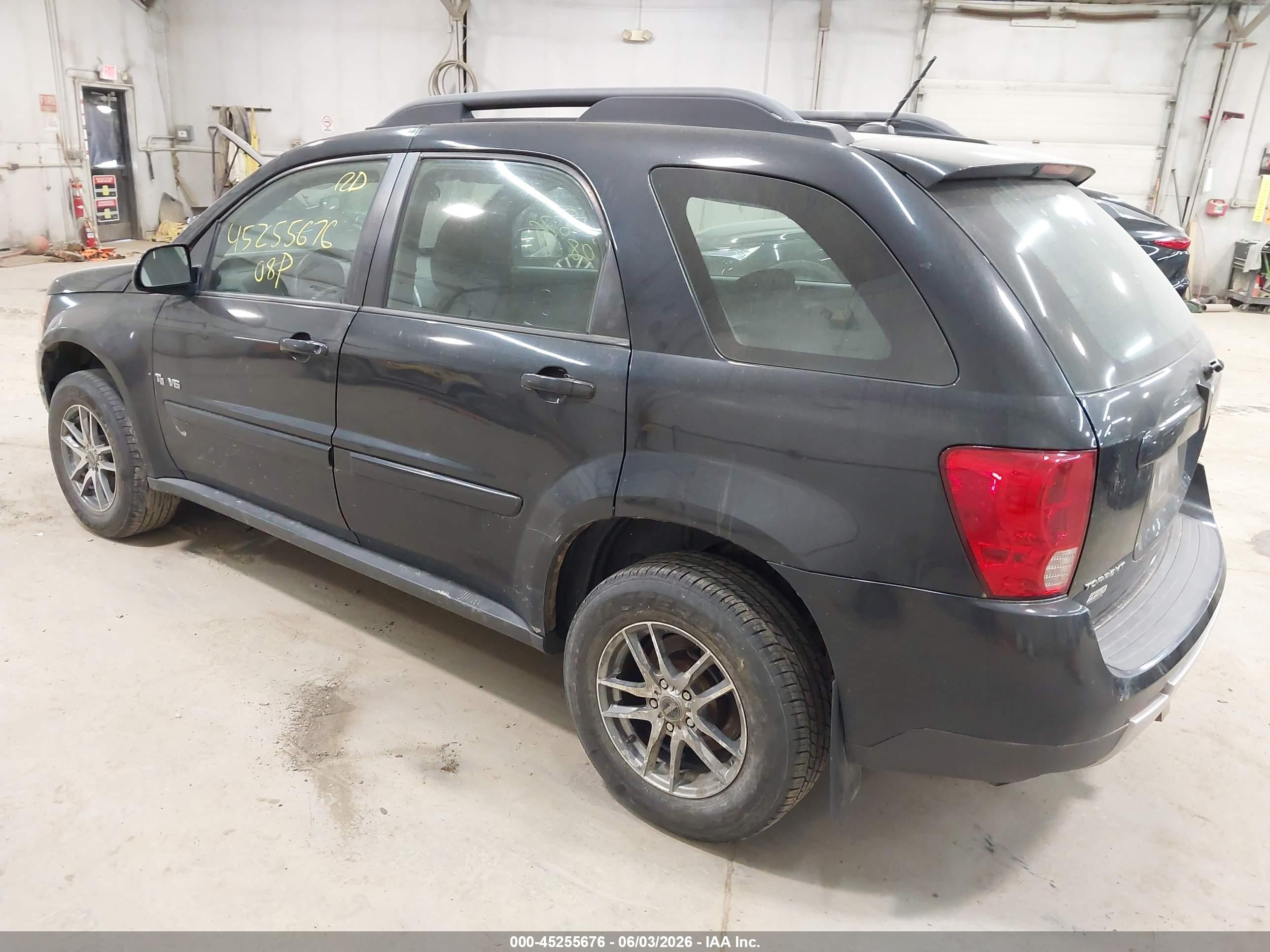 2008 Pontiac Torrent   Black vin: 2CKDL43F686024413