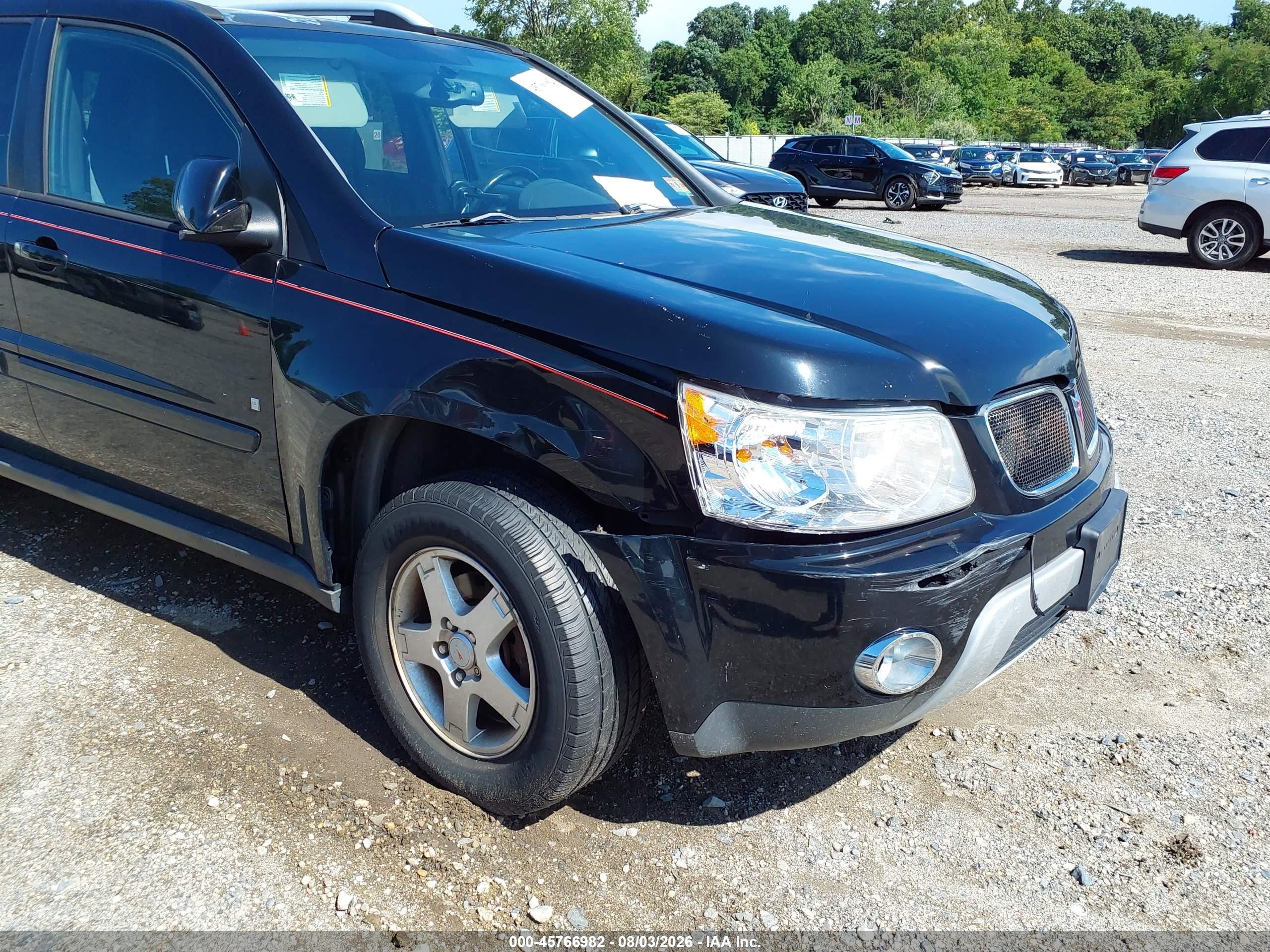 2008 Pontiac Torrent   Черный vin: 2CKDL43F986066736