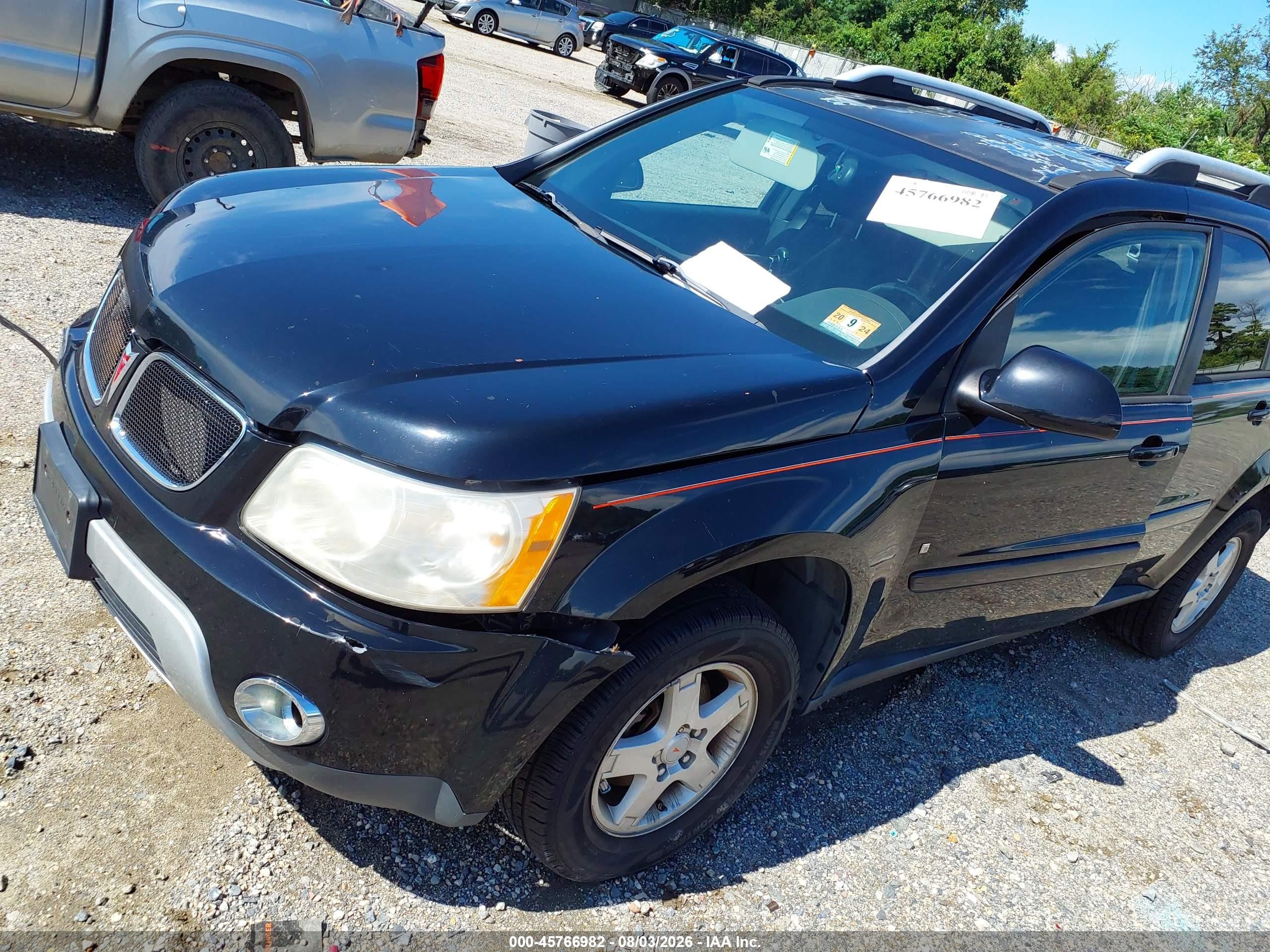 2008 Pontiac Torrent   Черный vin: 2CKDL43F986066736