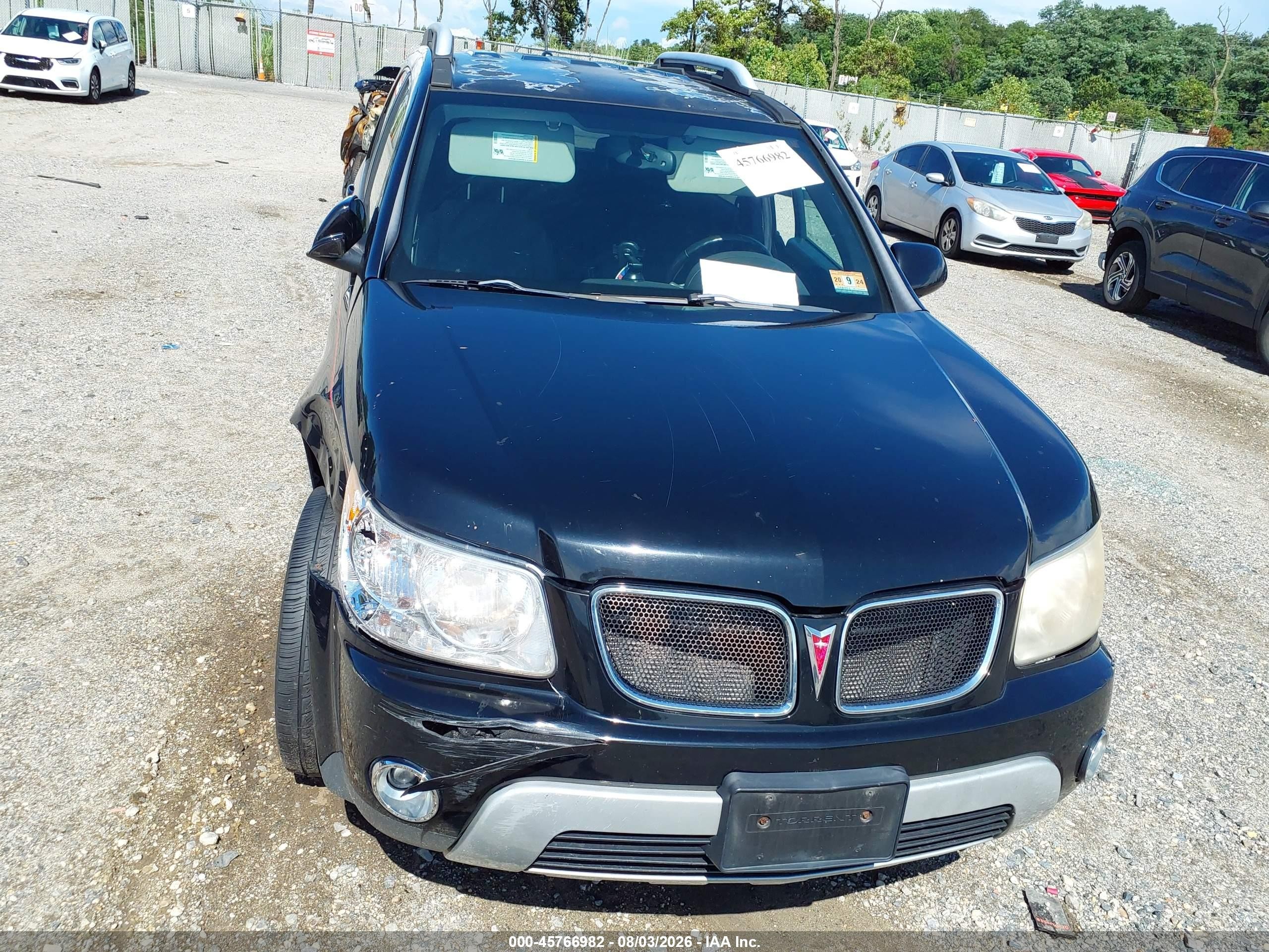 2008 Pontiac Torrent   Черный vin: 2CKDL43F986066736
