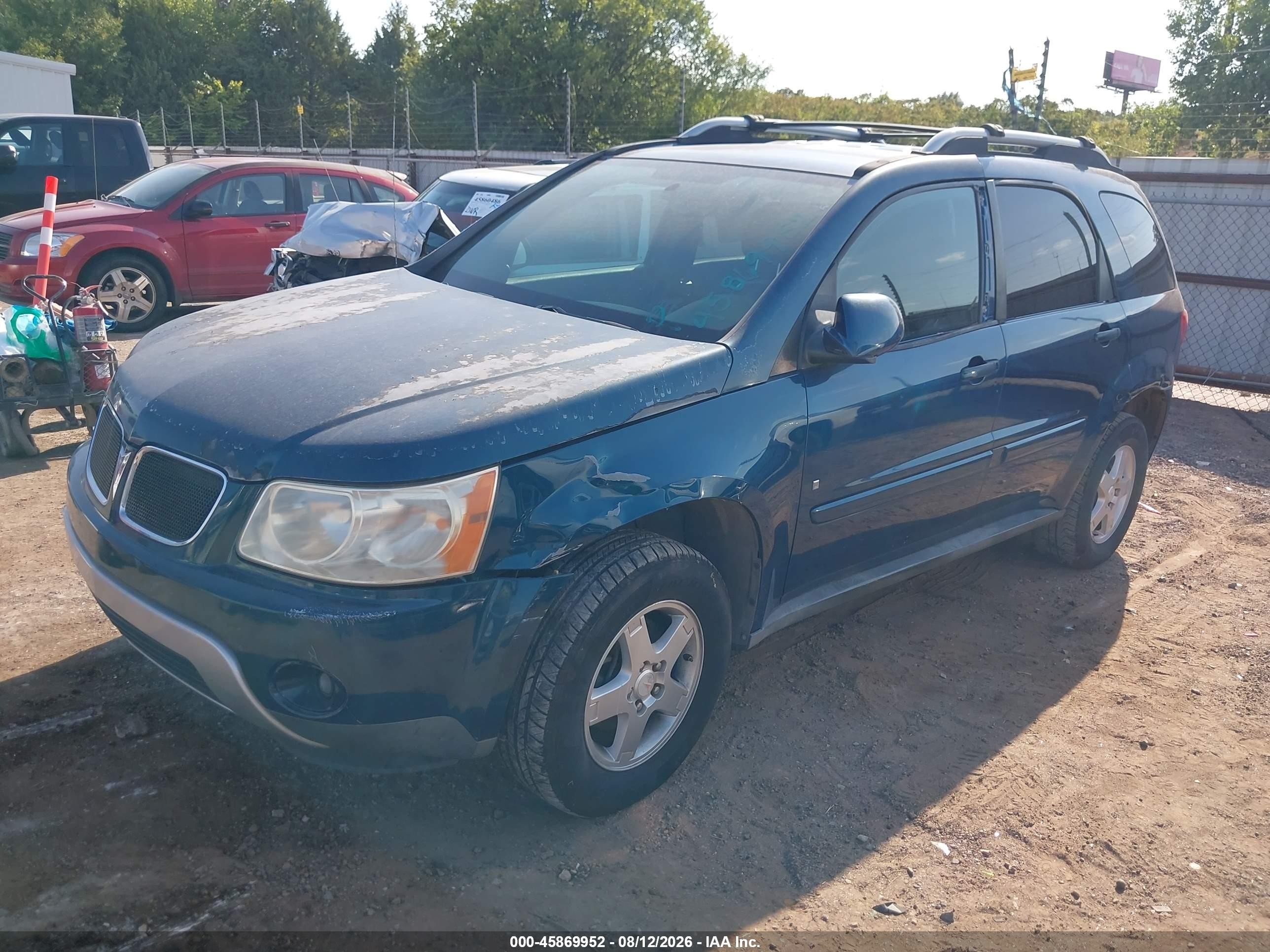2006 Pontiac Torrent   Бирюзовый vin: 2CKDL63F166128669