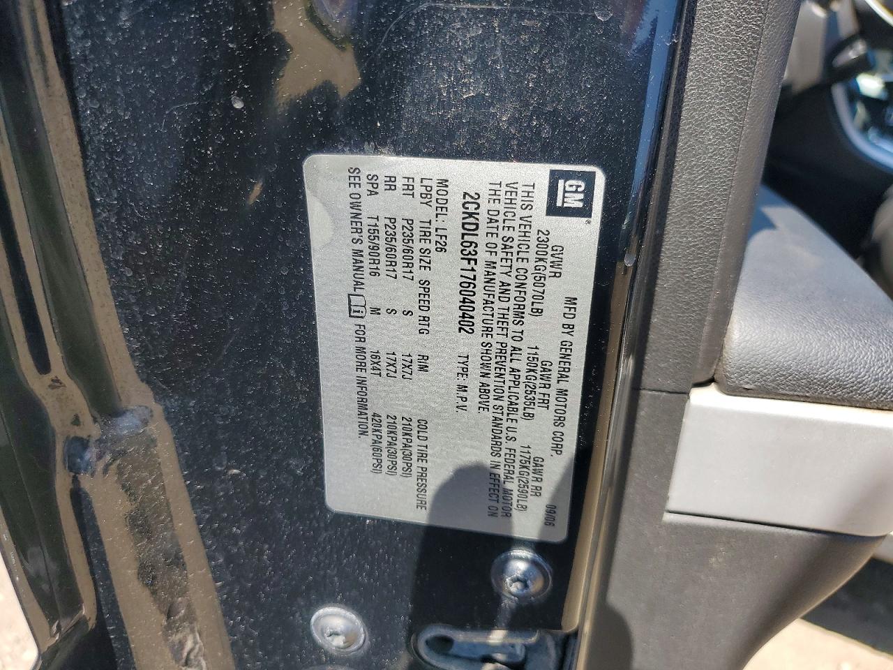 2007 Pontiac Torrent Black vin: 2CKDL63F176040402