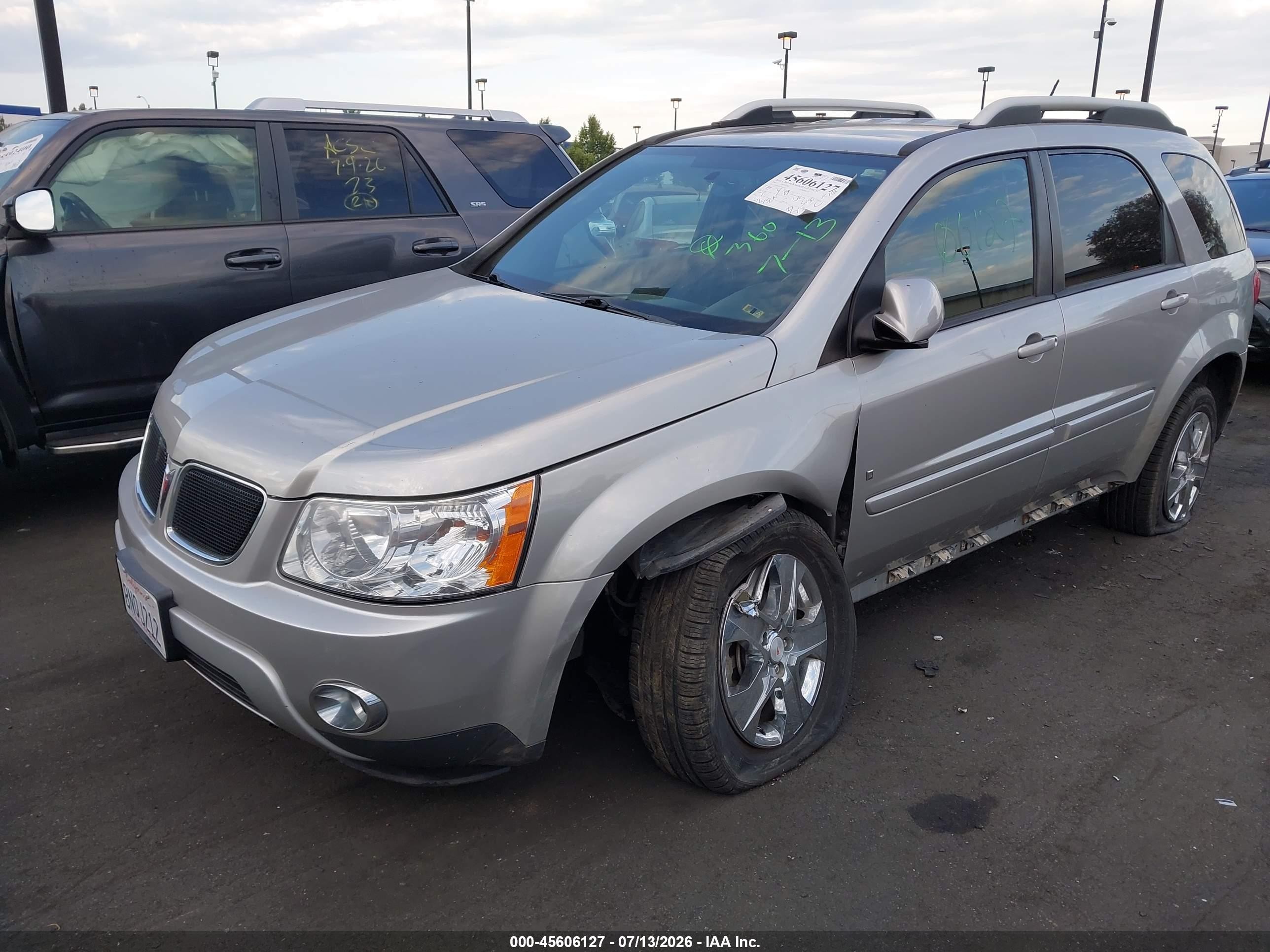 2007 Pontiac Torrent   Silver vin: 2CKDL63F376102611