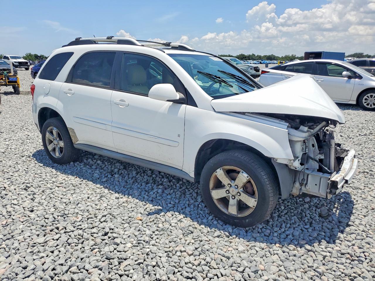 2007 Pontiac Torrent White vin: 2CKDL63F476108076