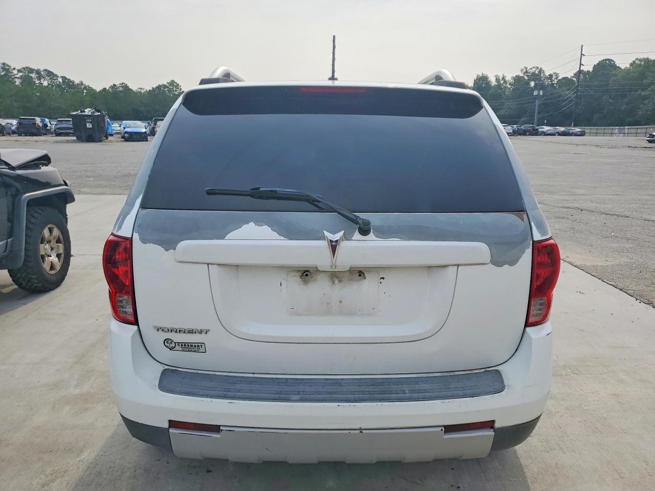 2007 Pontiac Torrent White vin: 2CKDL63F676054165
